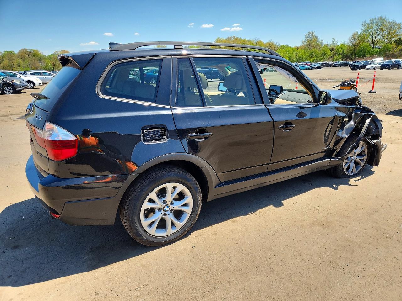 2009 Bmw X3 Xdrive30i Черный vin: WBXPC93429WJ30576
