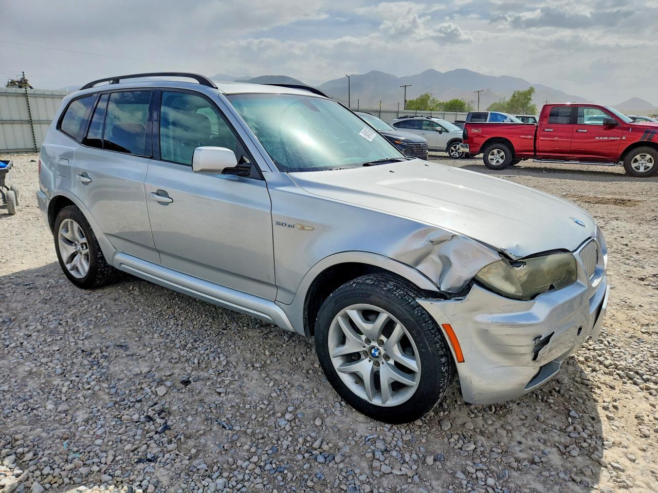2007 Bmw X3 3.0si Серебряный vin: WBXPC93437WF01776