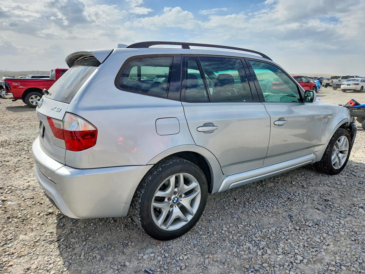 2007 Bmw X3 3.0si Серебряный vin: WBXPC93437WF01776
