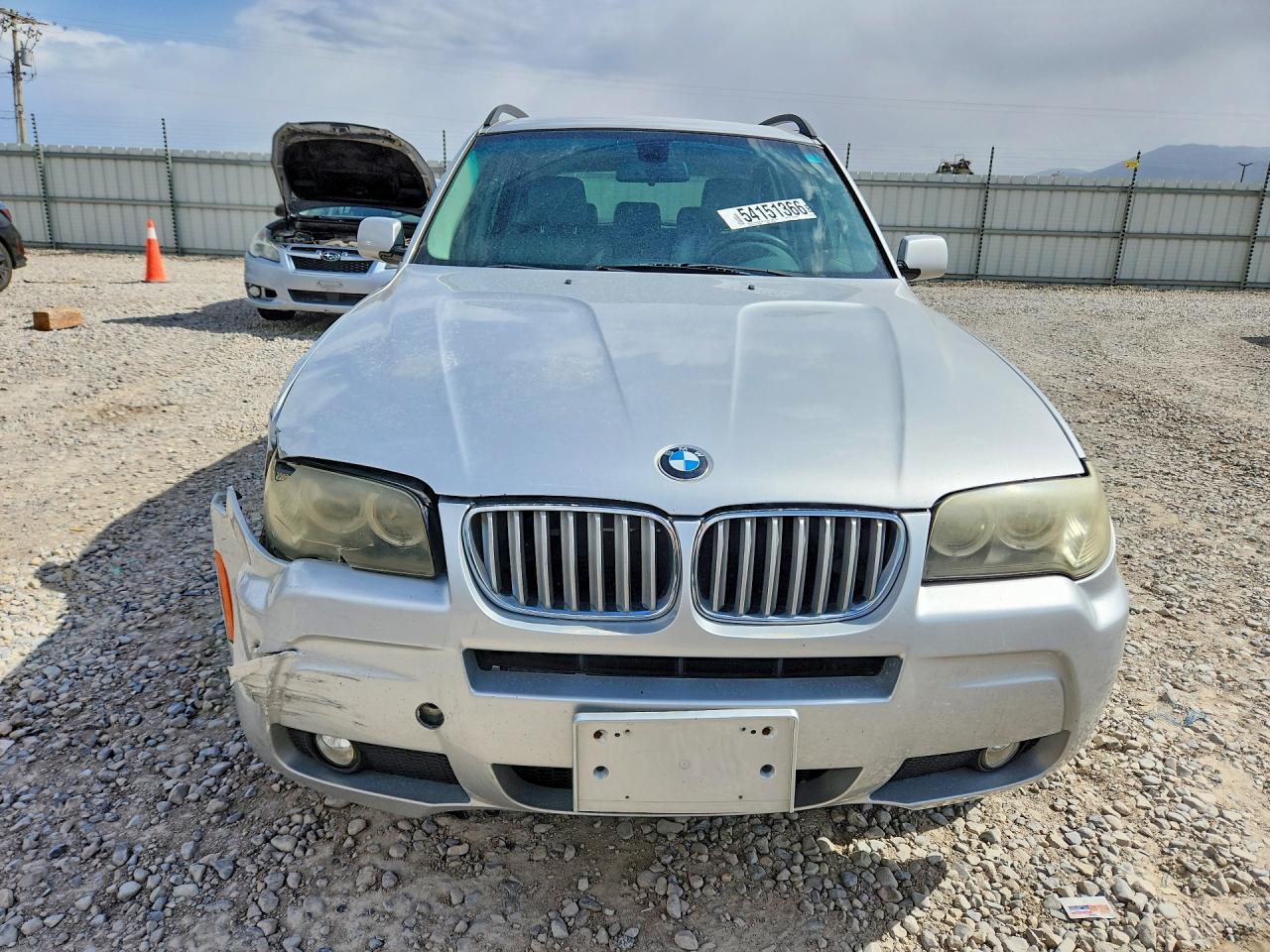 2007 Bmw X3 3.0si Серебряный vin: WBXPC93437WF01776