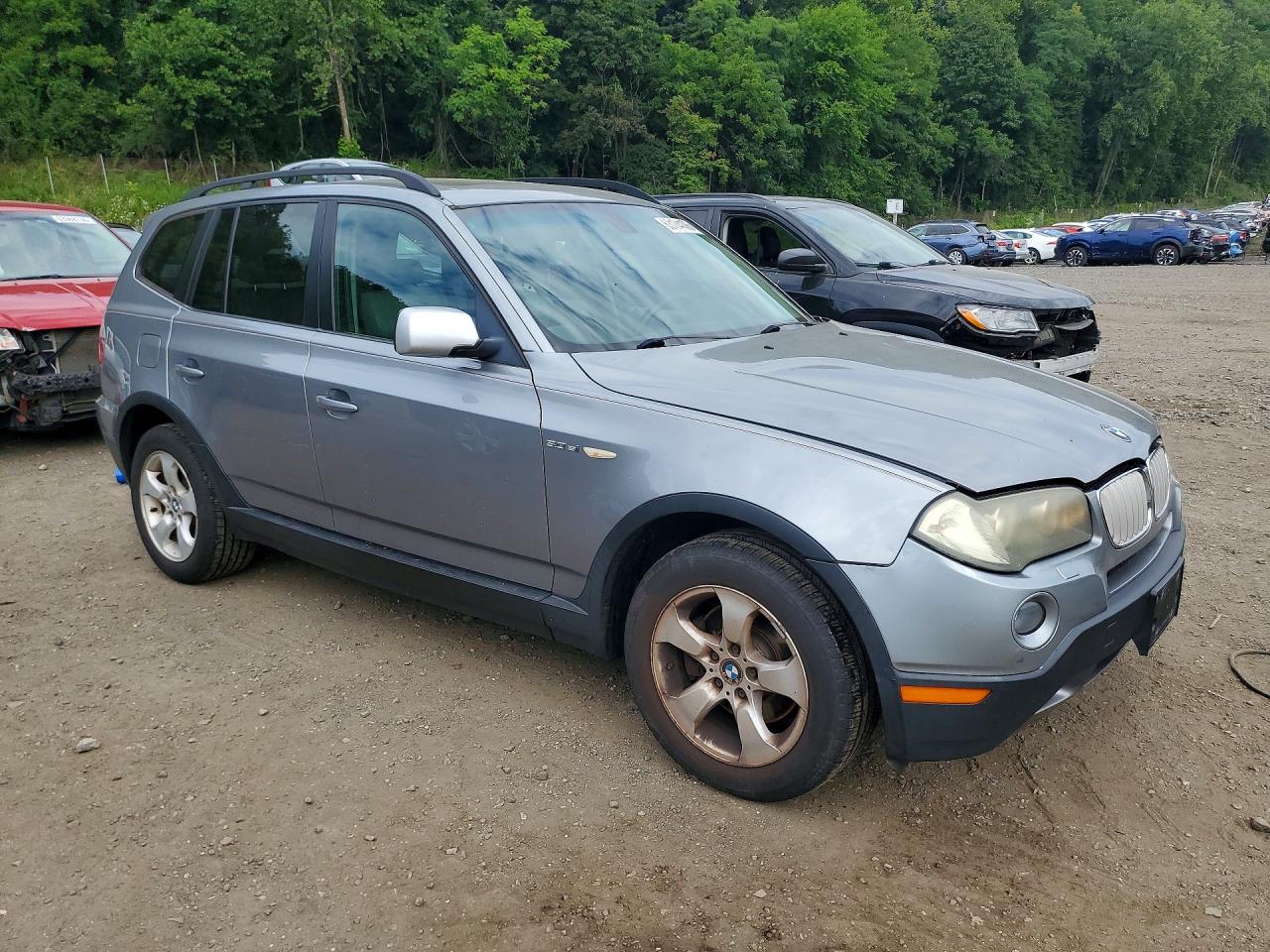 2007 Bmw X3 3.0si Серый vin: WBXPC93437WF06928
