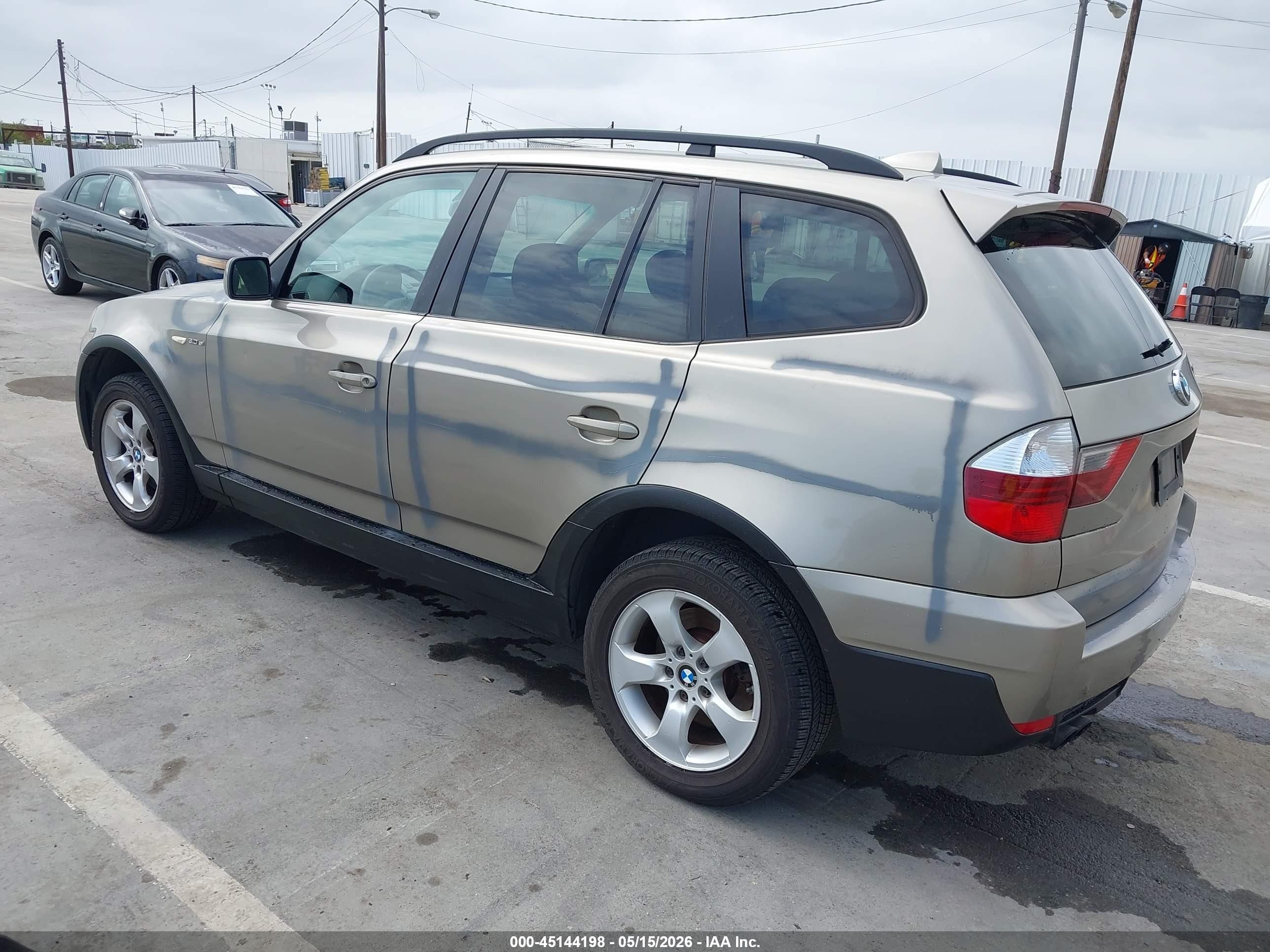 2007 Bmw X3 3.0si Gray vin: WBXPC93437WF12535