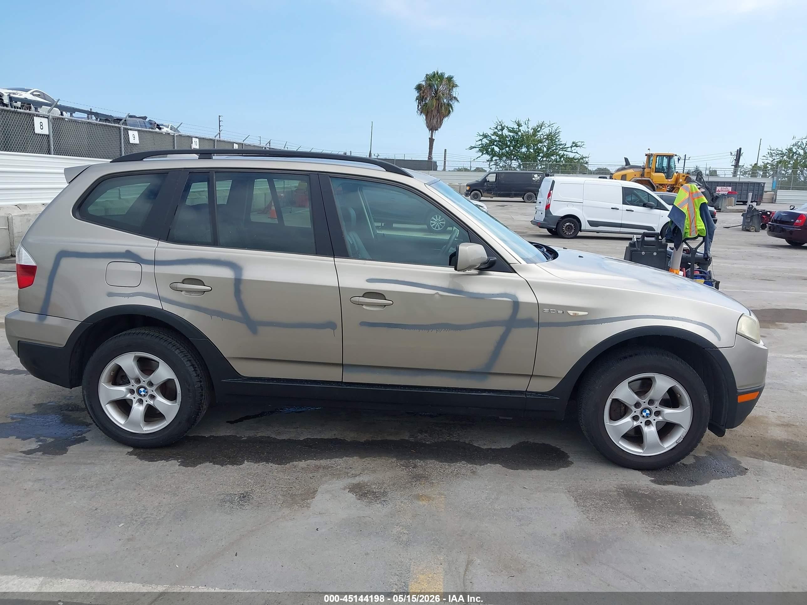 2007 Bmw X3 3.0si Gray vin: WBXPC93437WF12535