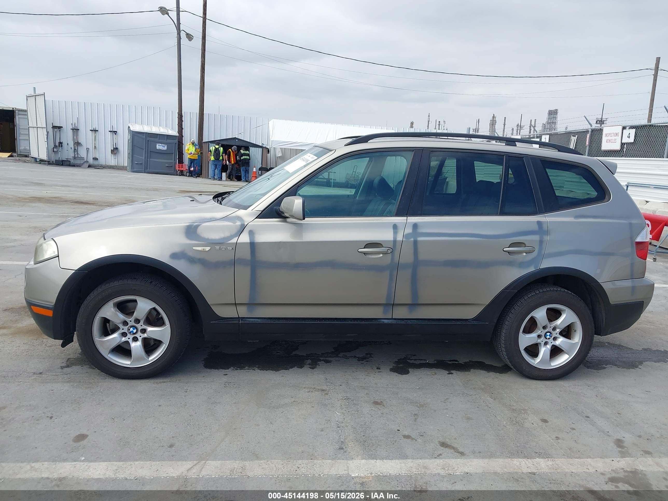 2007 Bmw X3 3.0si Gray vin: WBXPC93437WF12535