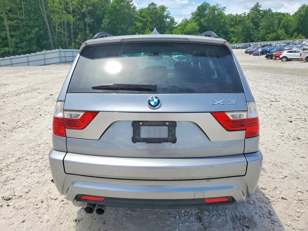 2007 Bmw X3 3.0si Silver vin: WBXPC93437WF20117