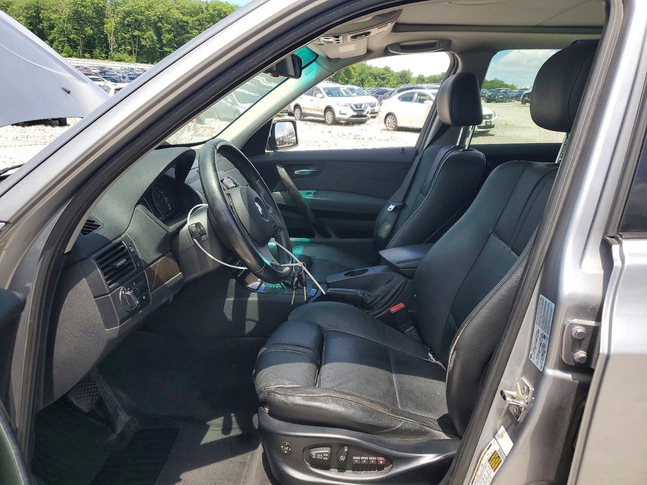 2007 Bmw X3 3.0si Silver vin: WBXPC93437WF20117