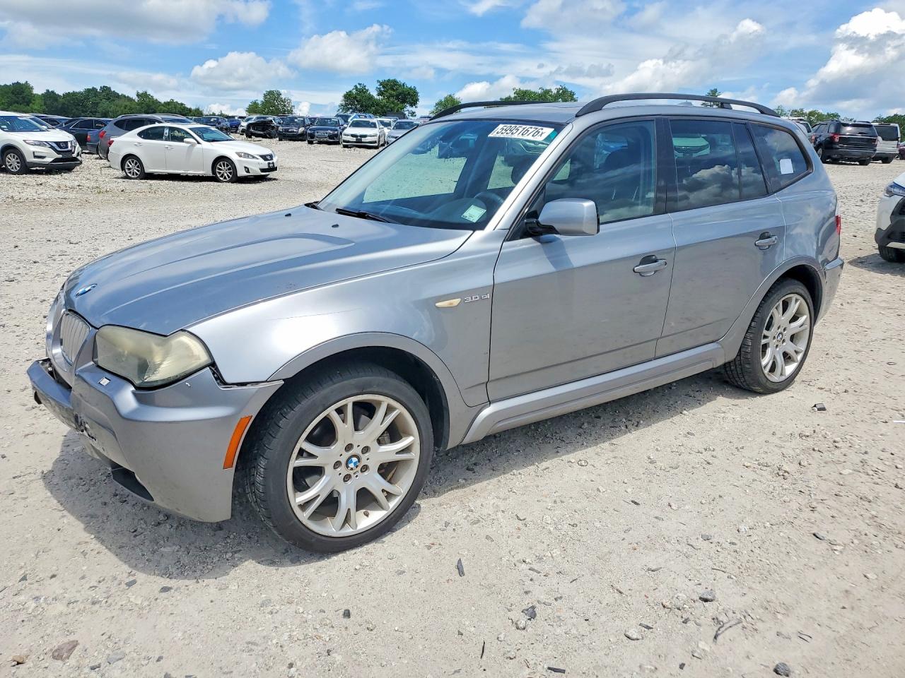 2007 Bmw X3 3.0si Silver vin: WBXPC93437WF20117