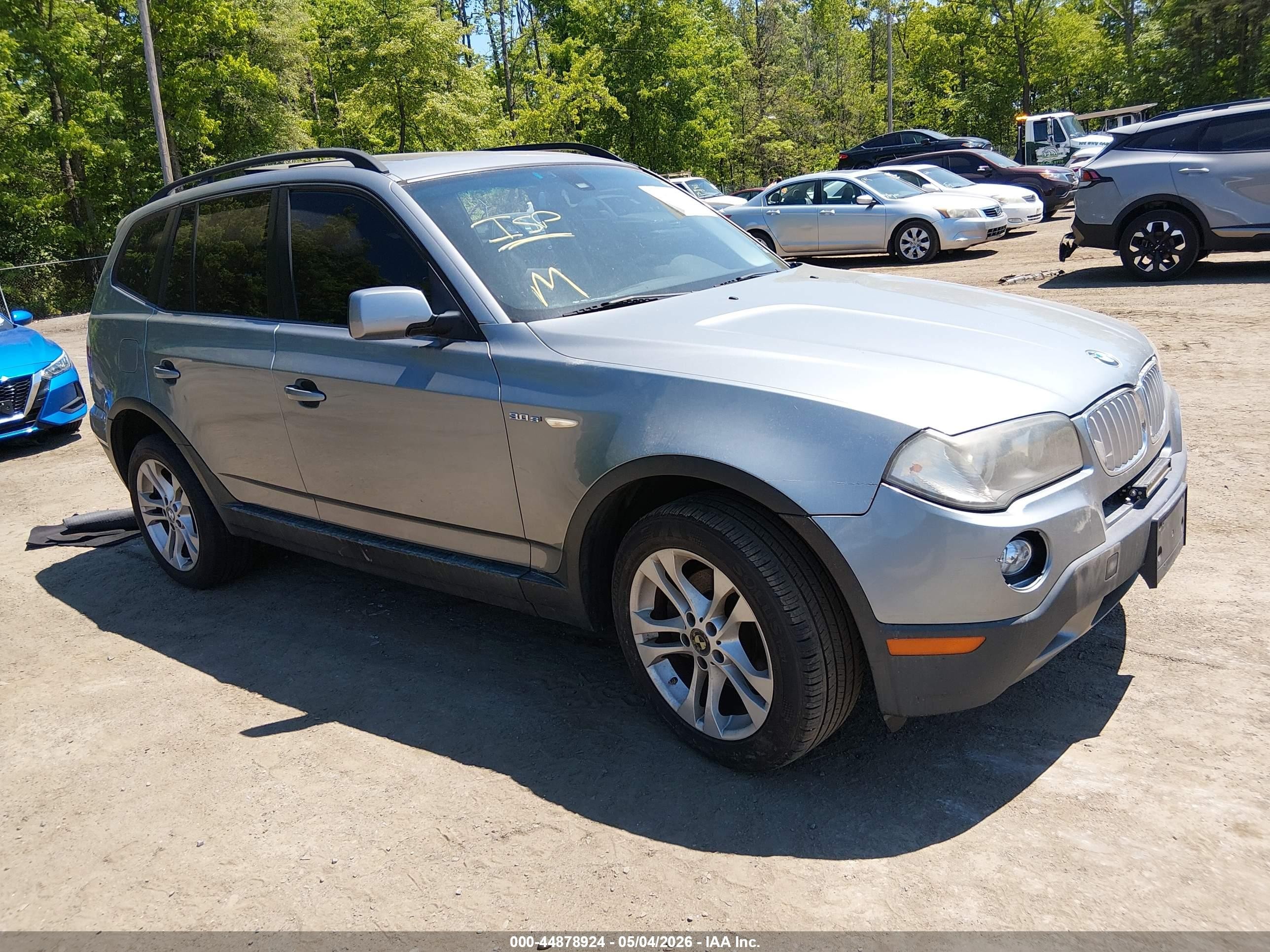 2007 Bmw X3 3.0si White vin: WBXPC93437WF26970