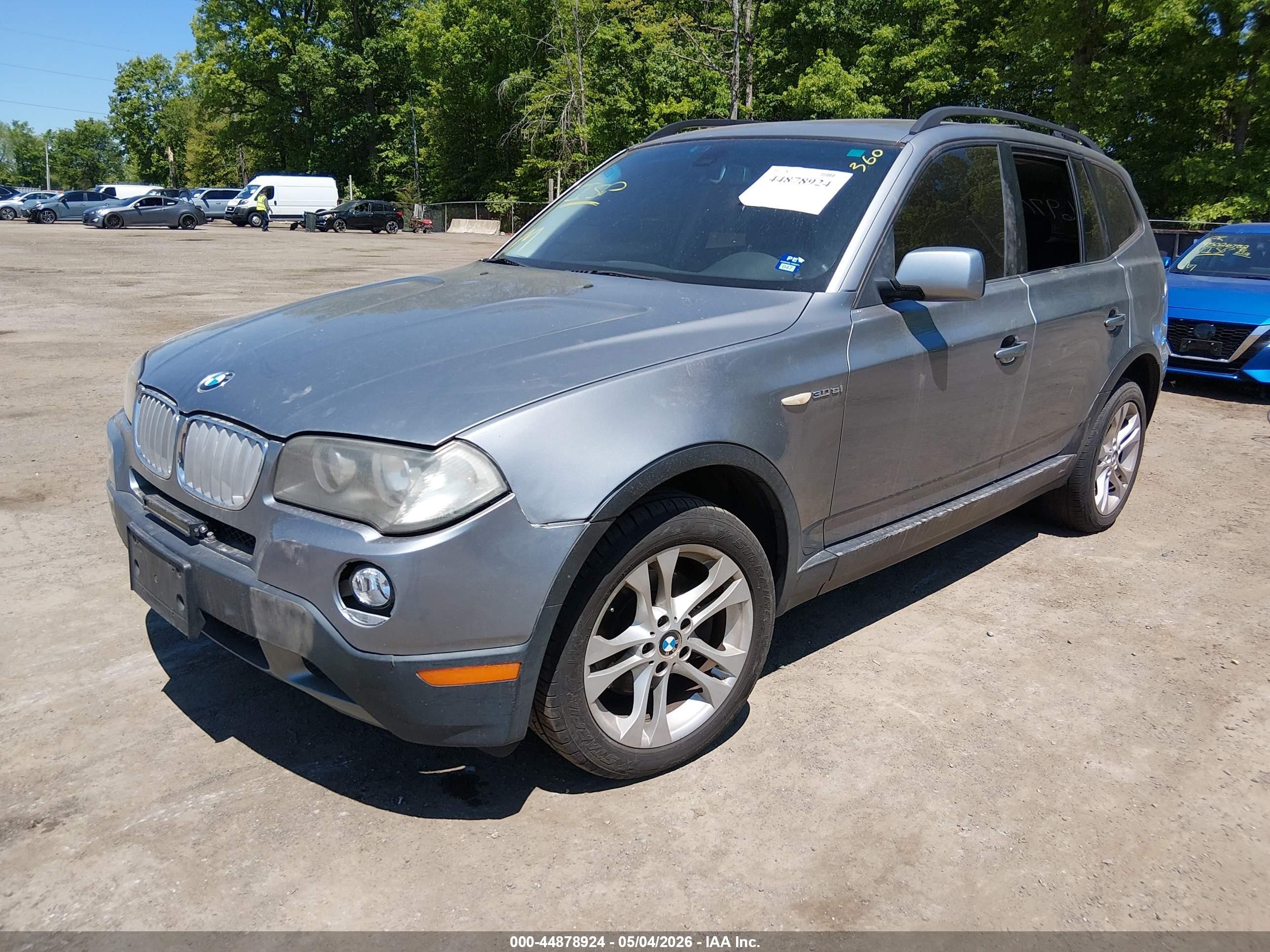 2007 Bmw X3 3.0si White vin: WBXPC93437WF26970