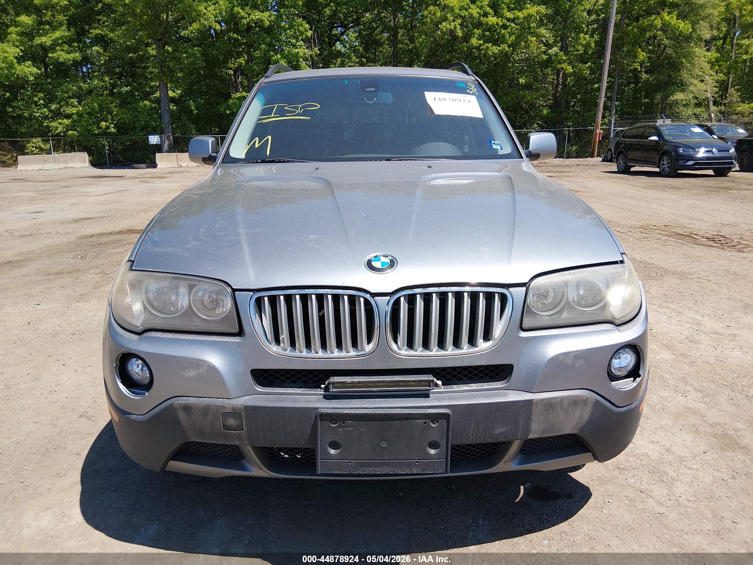 2007 Bmw X3 3.0si White vin: WBXPC93437WF26970