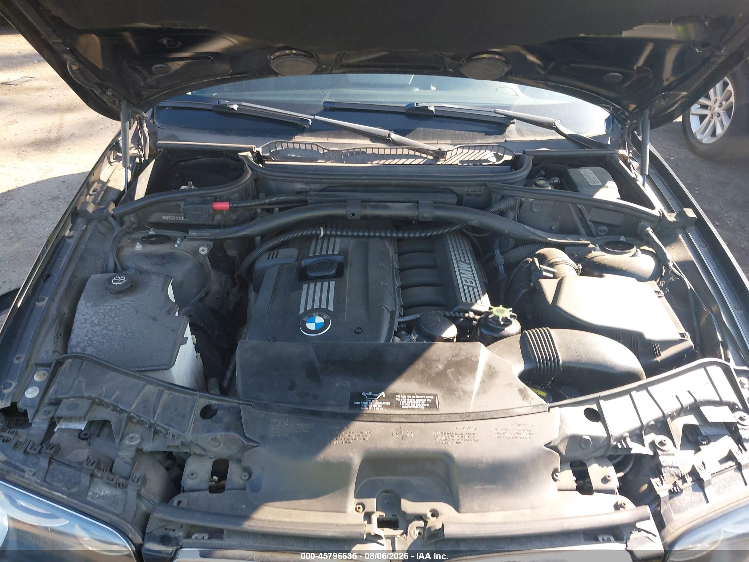 2008 Bmw X3 3.0si Black vin: WBXPC93438WJ04972