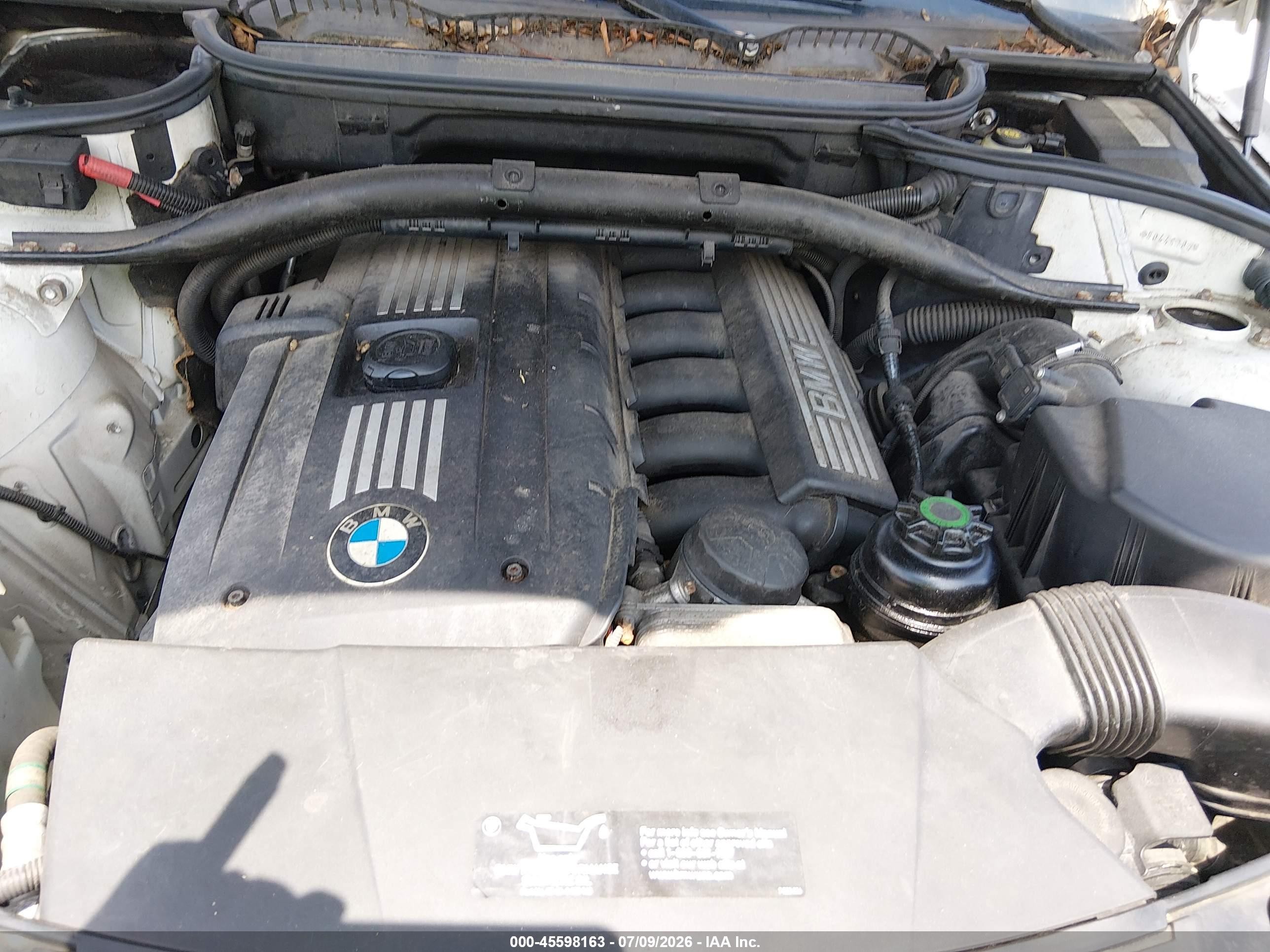 2008 Bmw X3 3.0si Белый vin: WBXPC93438WJ14028