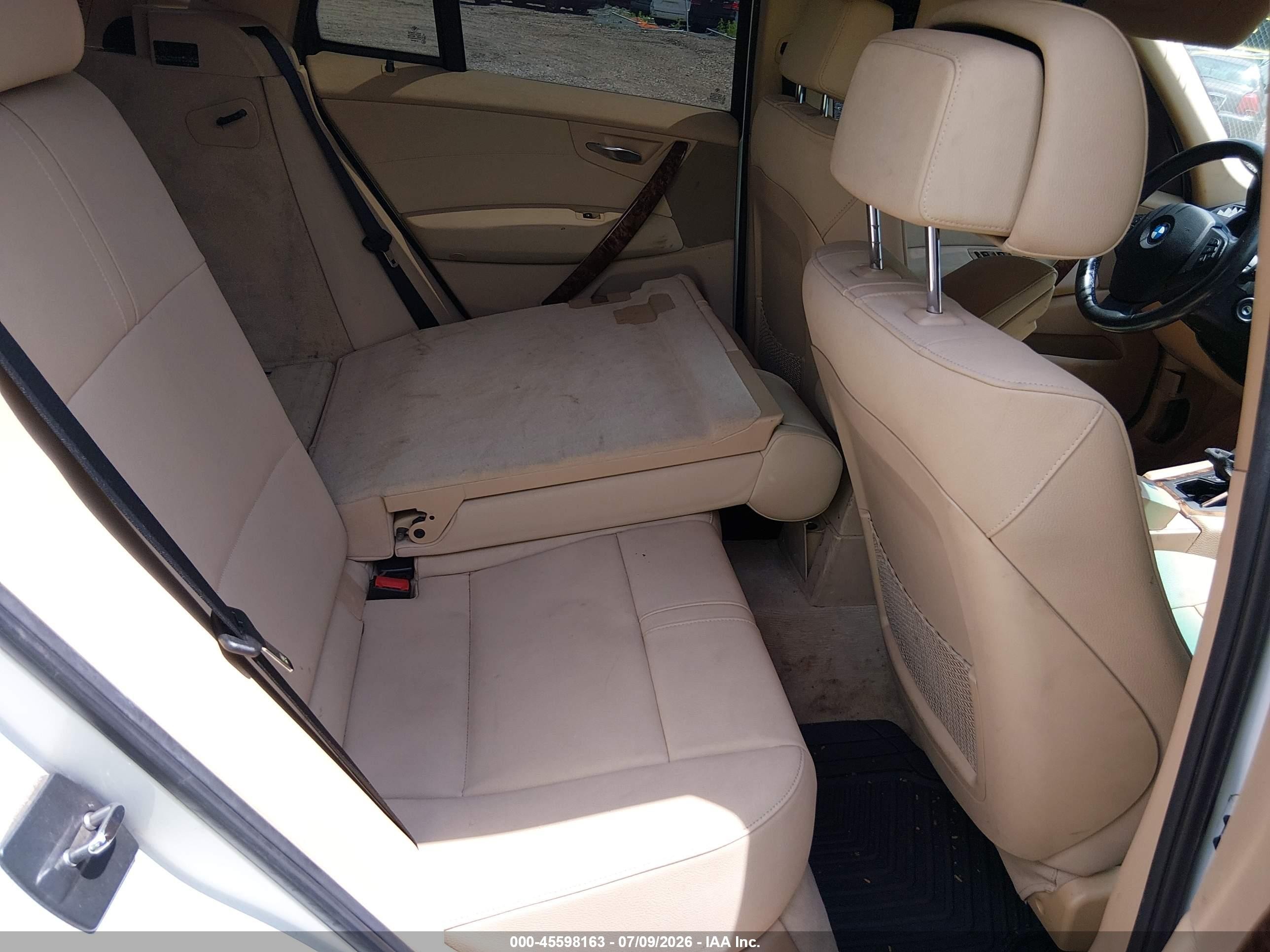 2008 Bmw X3 3.0si Белый vin: WBXPC93438WJ14028