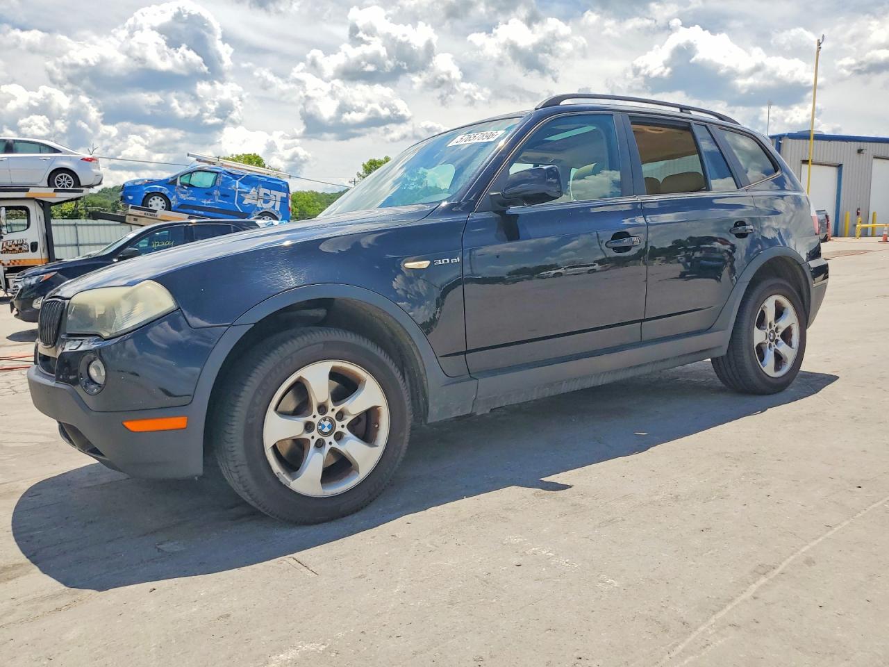 2007 Bmw X3 3.0si Black vin: WBXPC93447WF01835