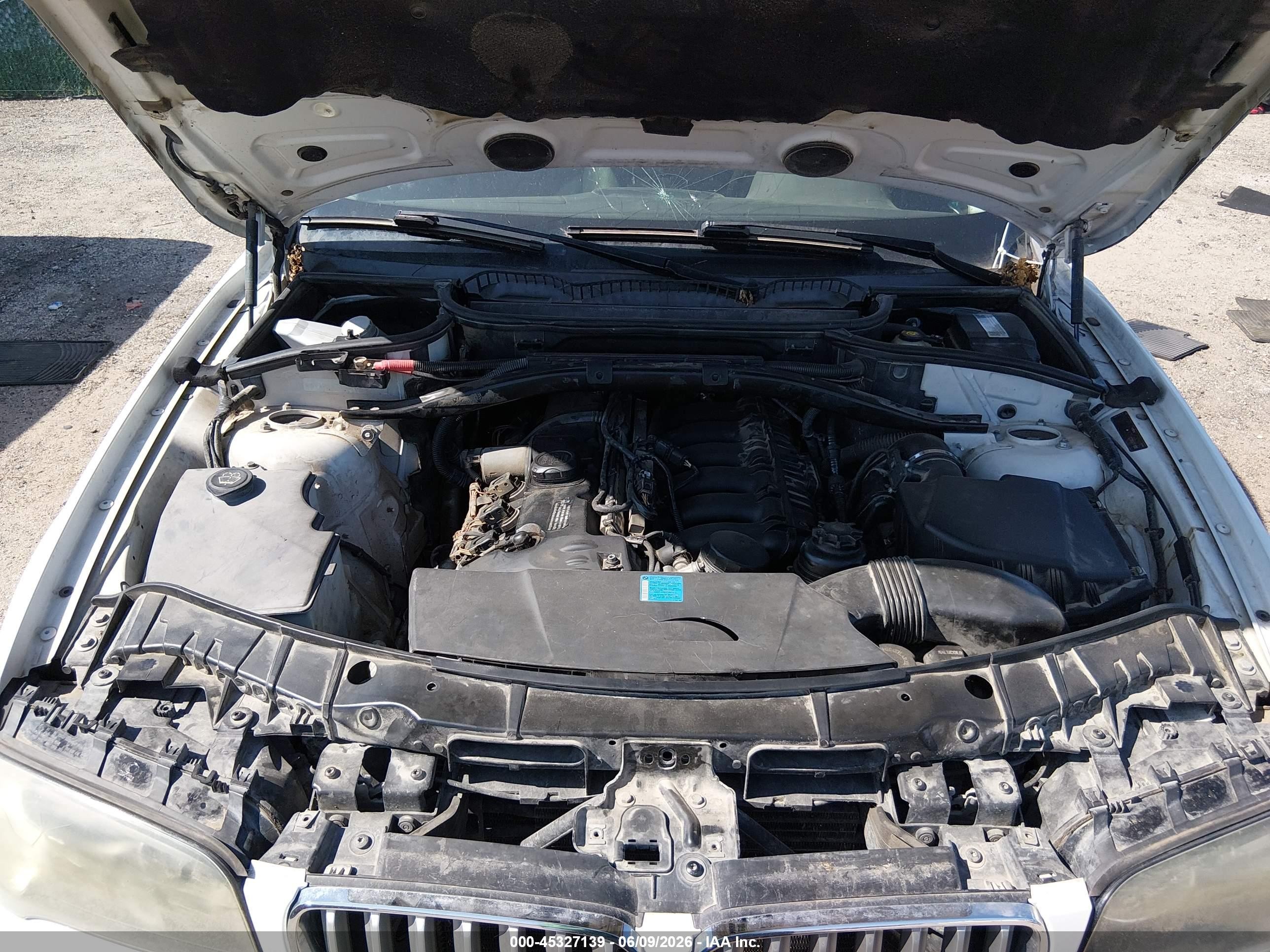 2007 Bmw X3 3.0si White vin: WBXPC93447WF06355