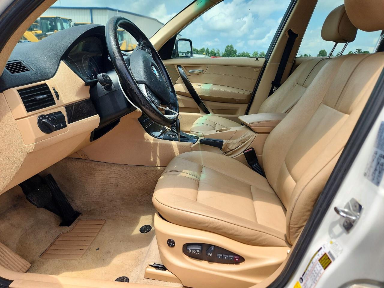 2007 Bmw X3 3.0si Белый vin: WBXPC93447WF24595
