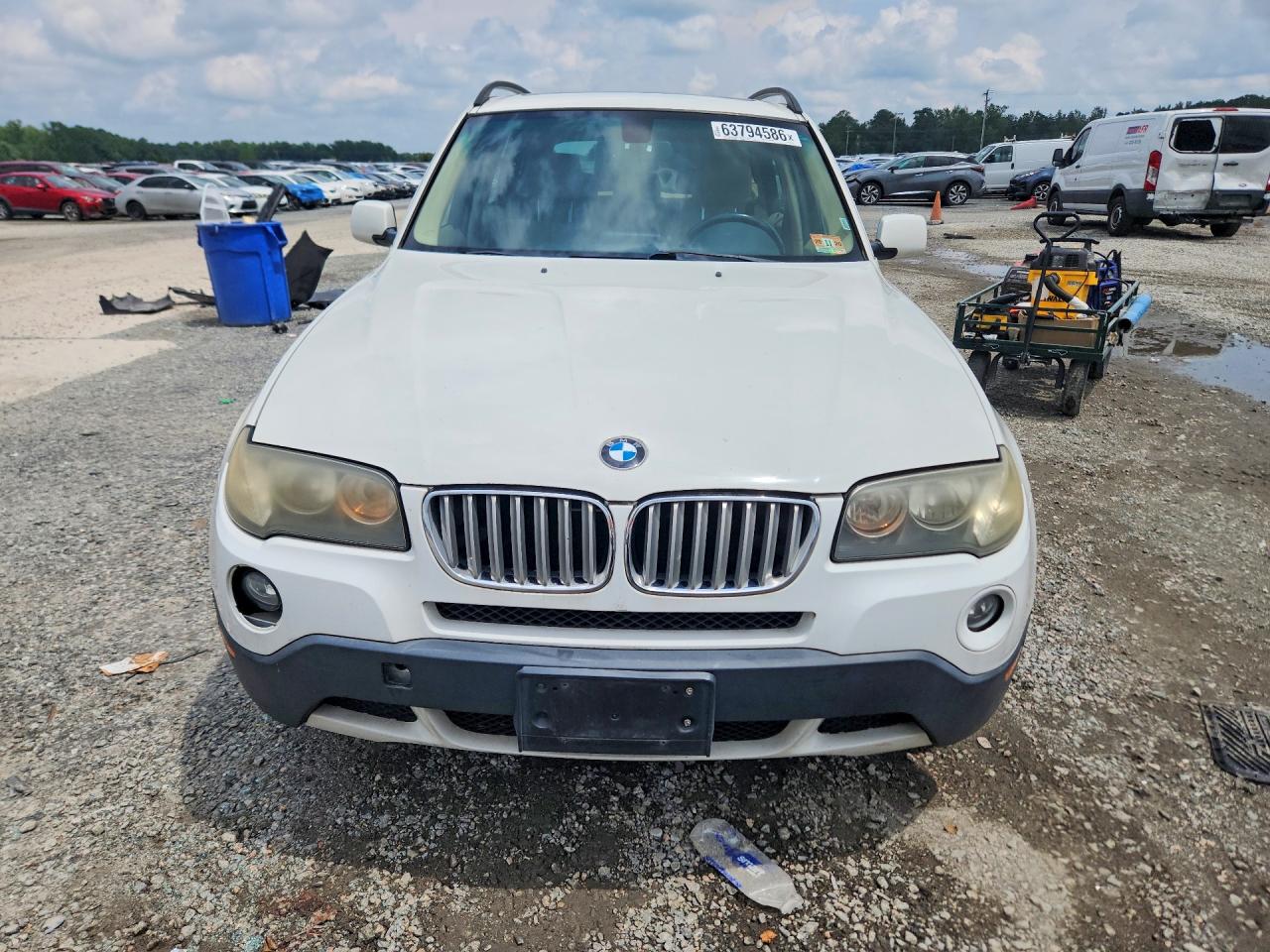 2007 Bmw X3 3.0si Белый vin: WBXPC93447WF24595