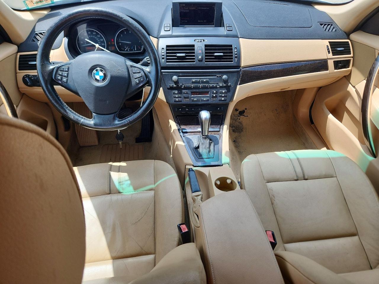 2007 Bmw X3 3.0si Белый vin: WBXPC93447WF24595