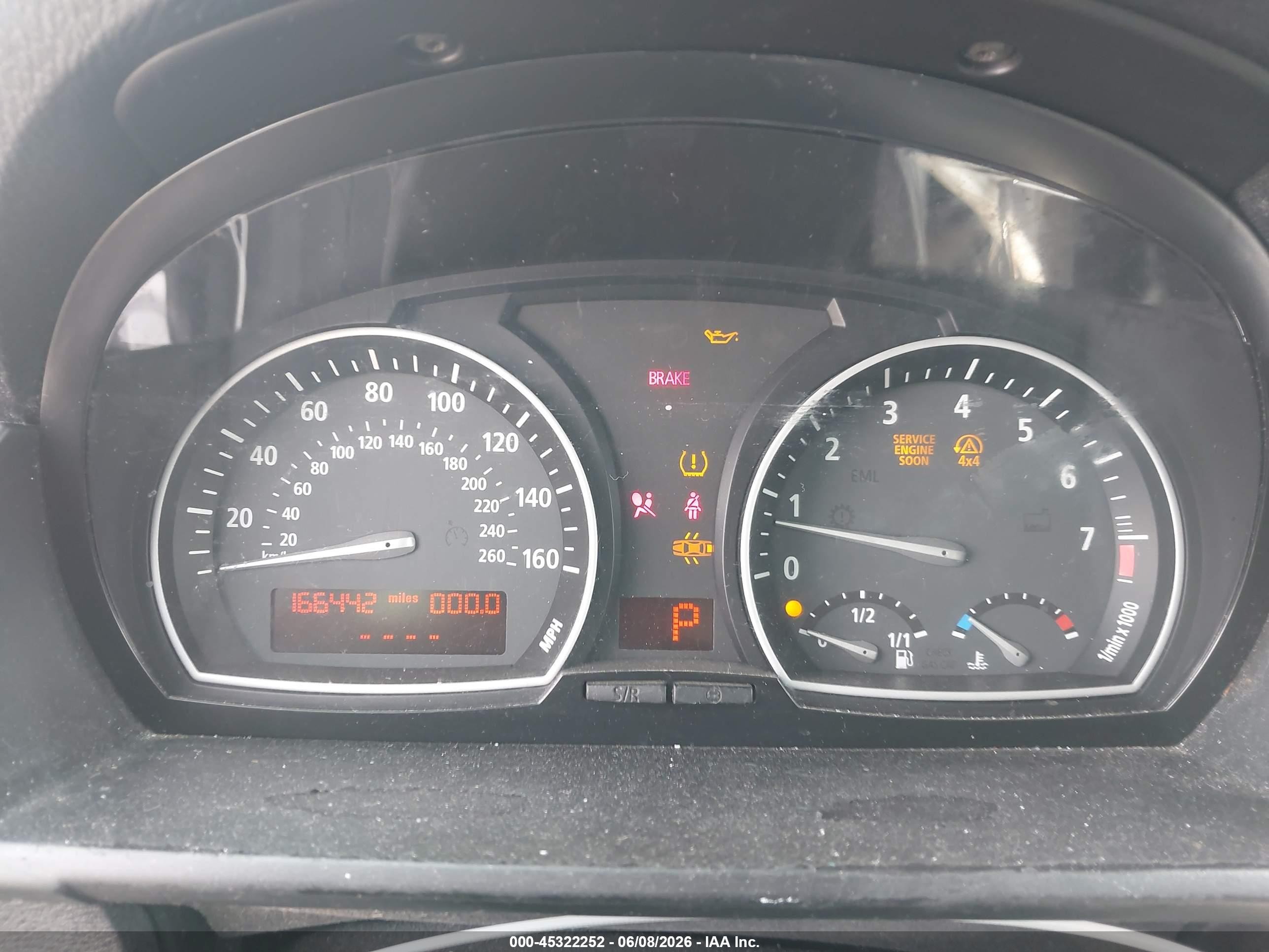 2007 Bmw X3 3.0si White vin: WBXPC93447WF26833