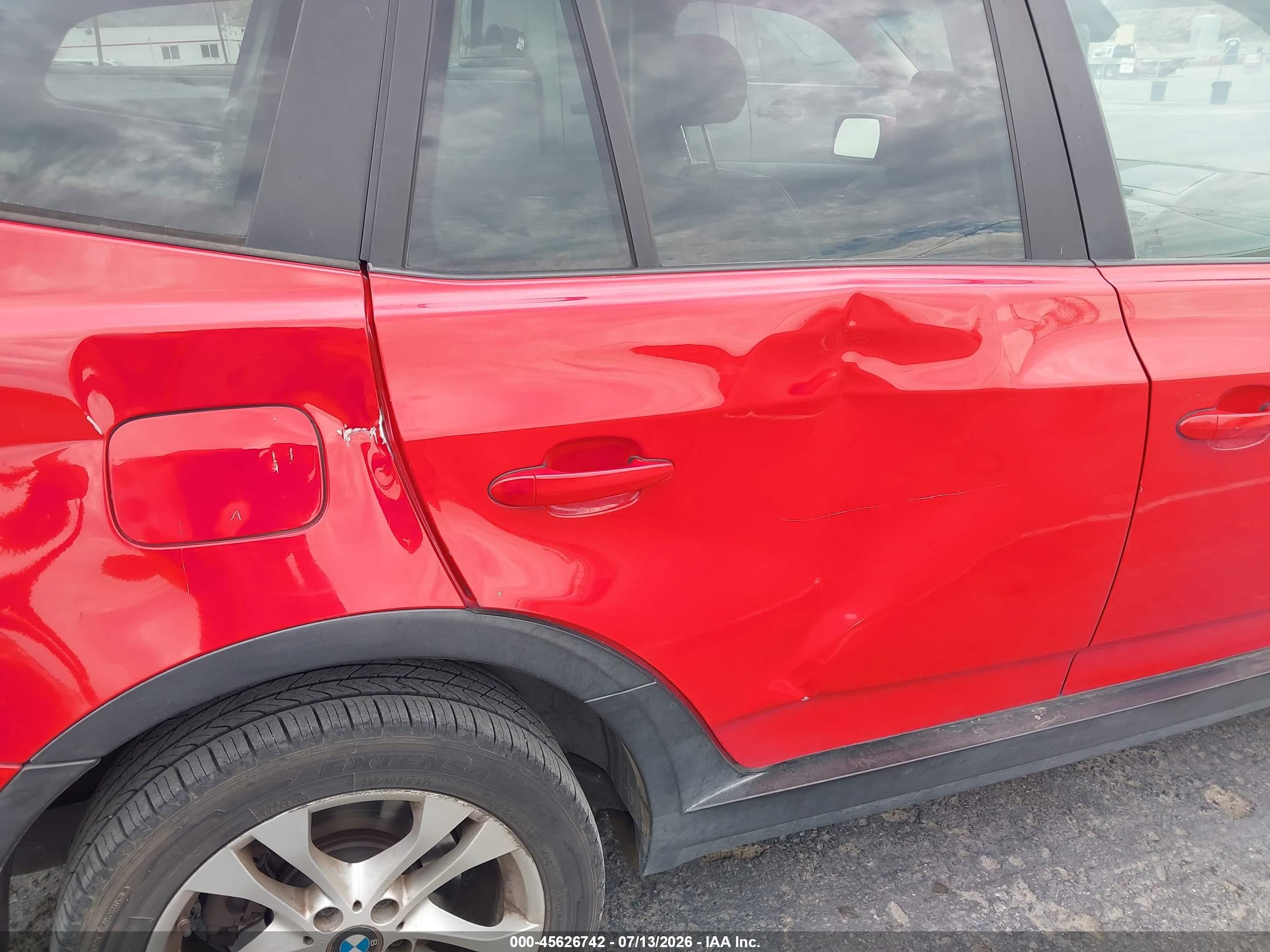 2007 Bmw X3 3.0si Red vin: WBXPC93447WF28923