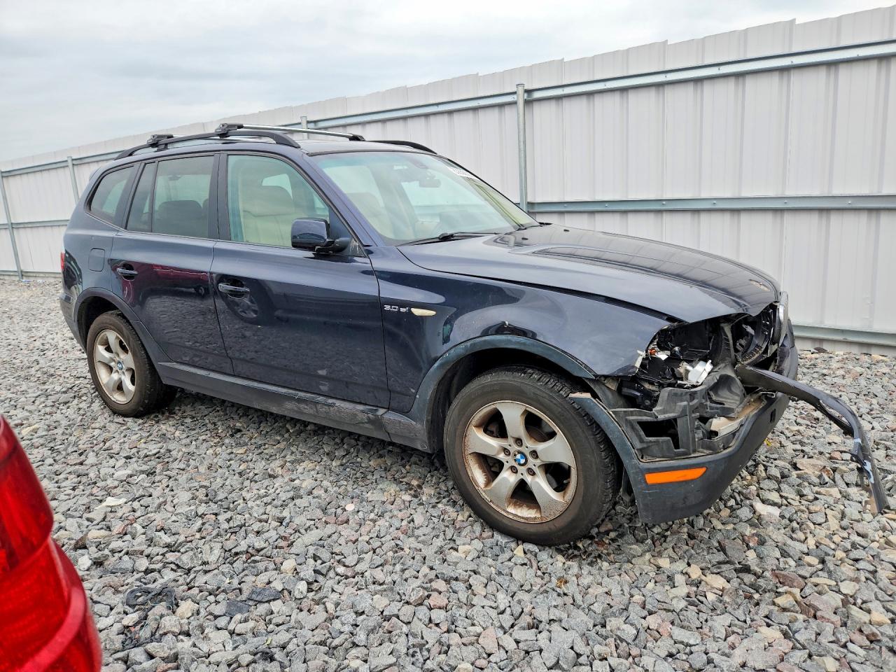 2007 Bmw X3 3.0si Blue vin: WBXPC93447WJ01139