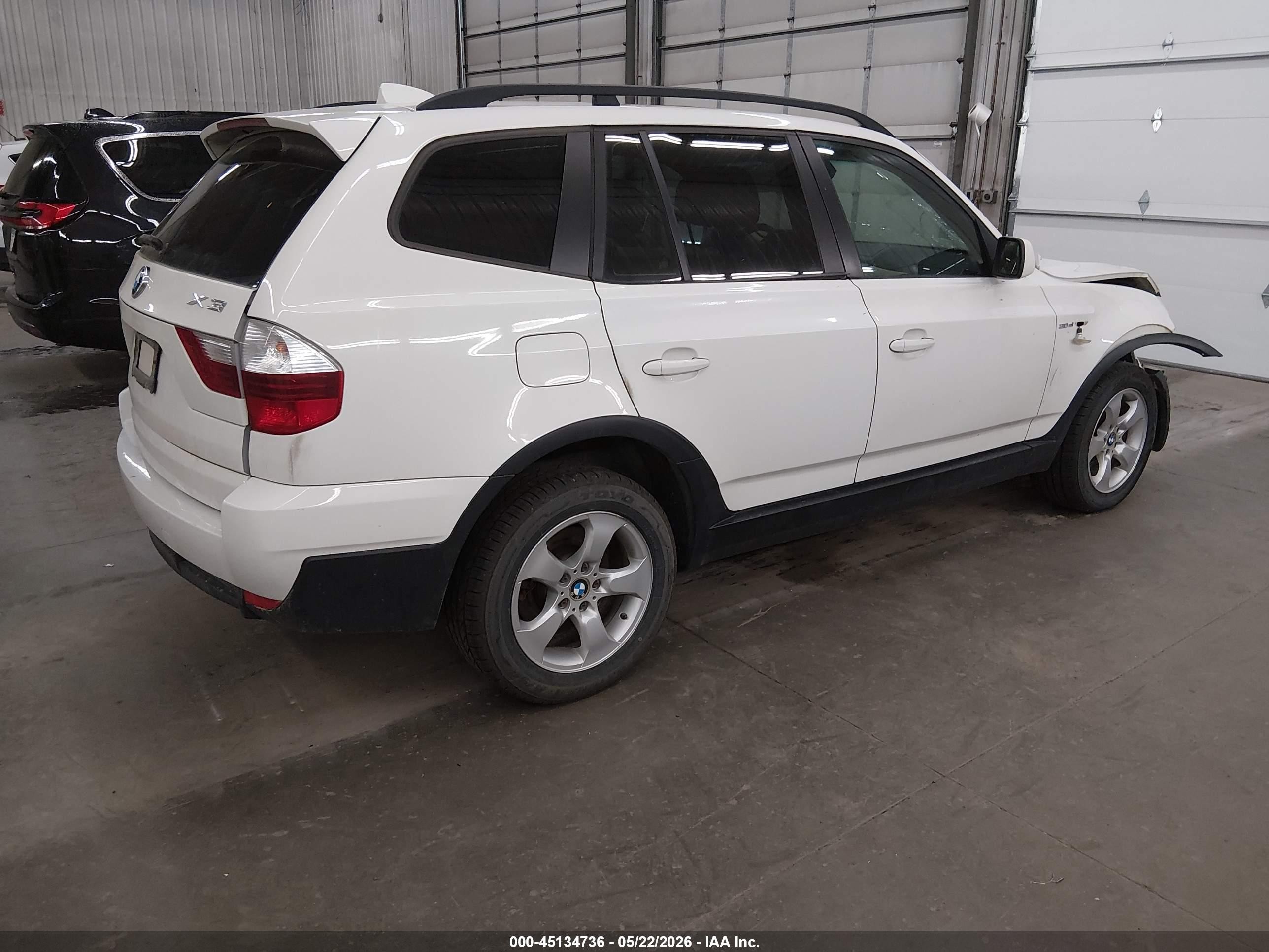 2008 Bmw X3 3.0si Белый vin: WBXPC93448WJ07704