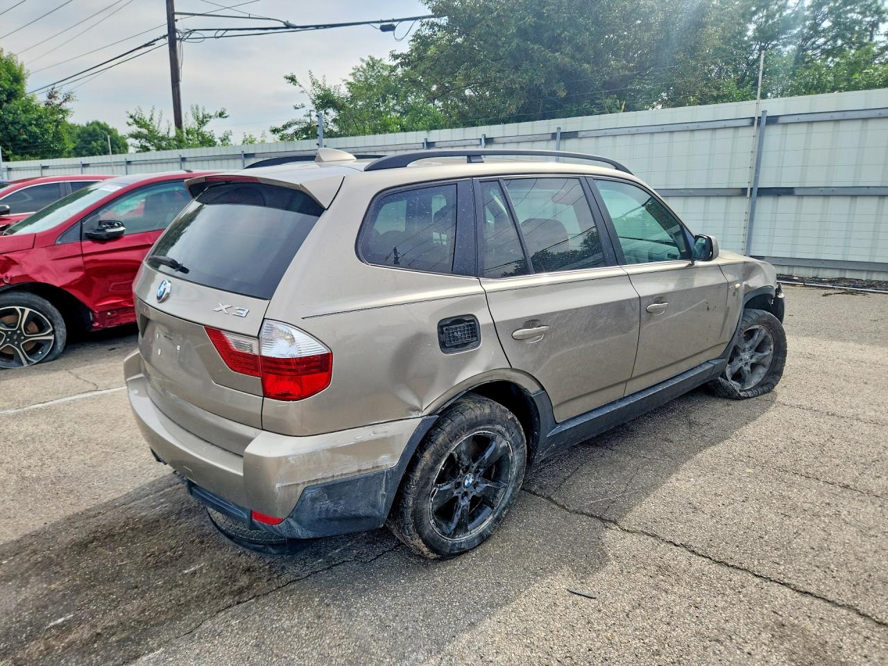 2008 Bmw X3 3.0si Beige vin: WBXPC93448WJ21537