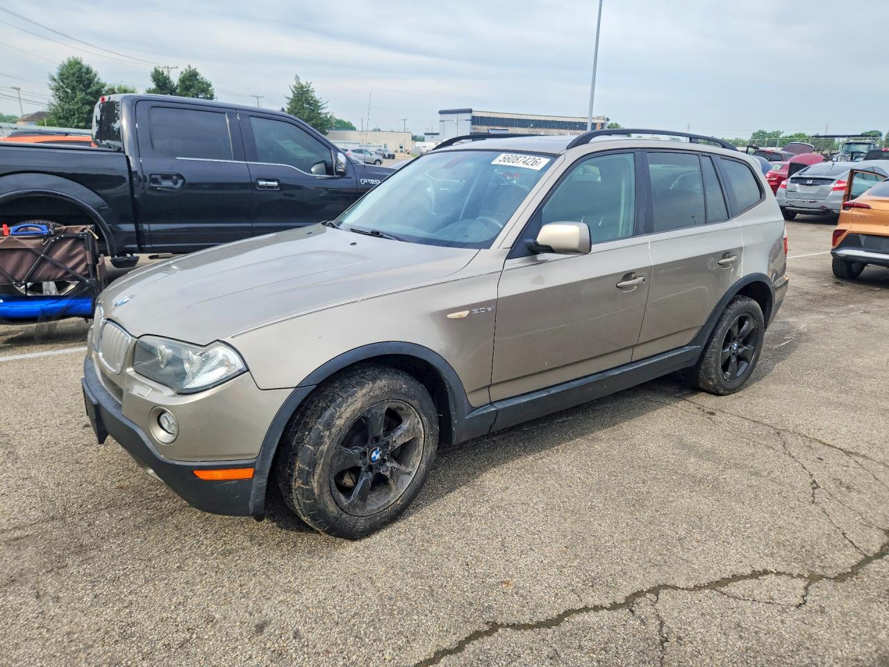2008 Bmw X3 3.0si Beige vin: WBXPC93448WJ21537