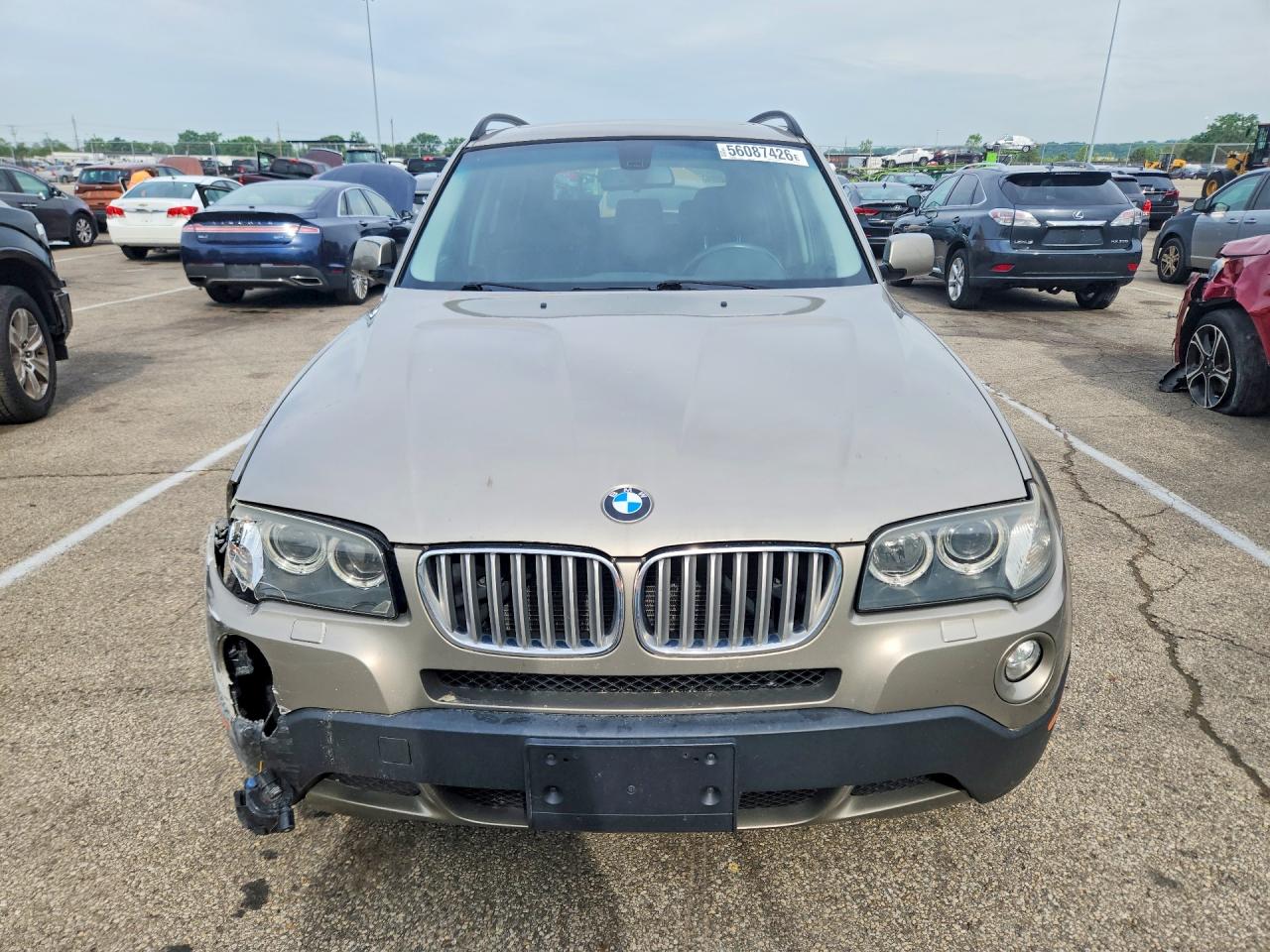 2008 Bmw X3 3.0si Beige vin: WBXPC93448WJ21537