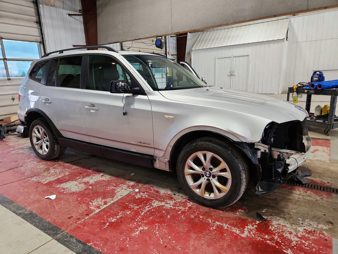 2009 Bmw X3 Xdrive30i Silver vin: WBXPC93449WJ27307