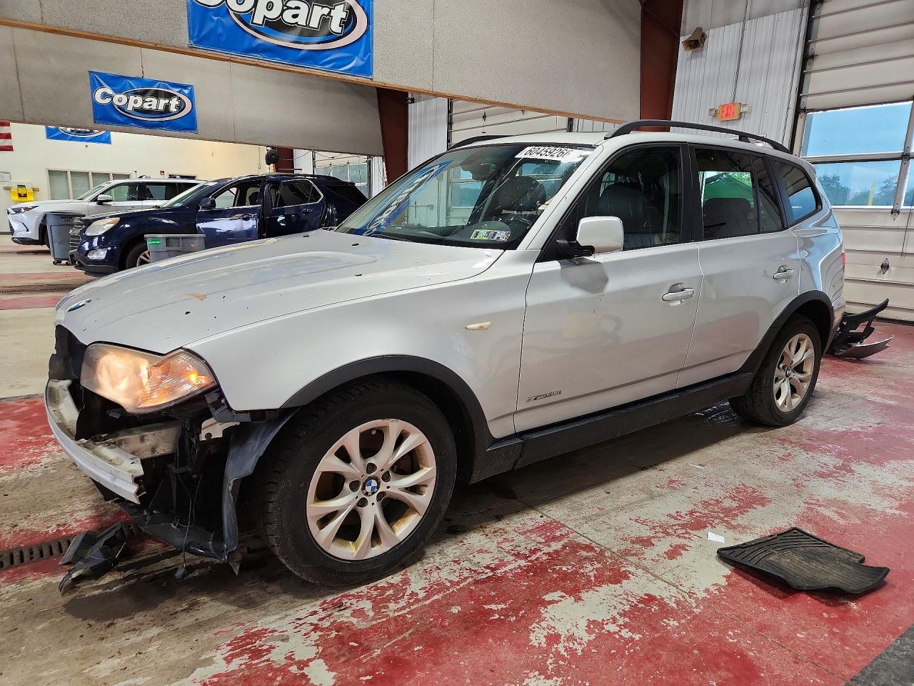 2009 Bmw X3 Xdrive30i Silver vin: WBXPC93449WJ27307