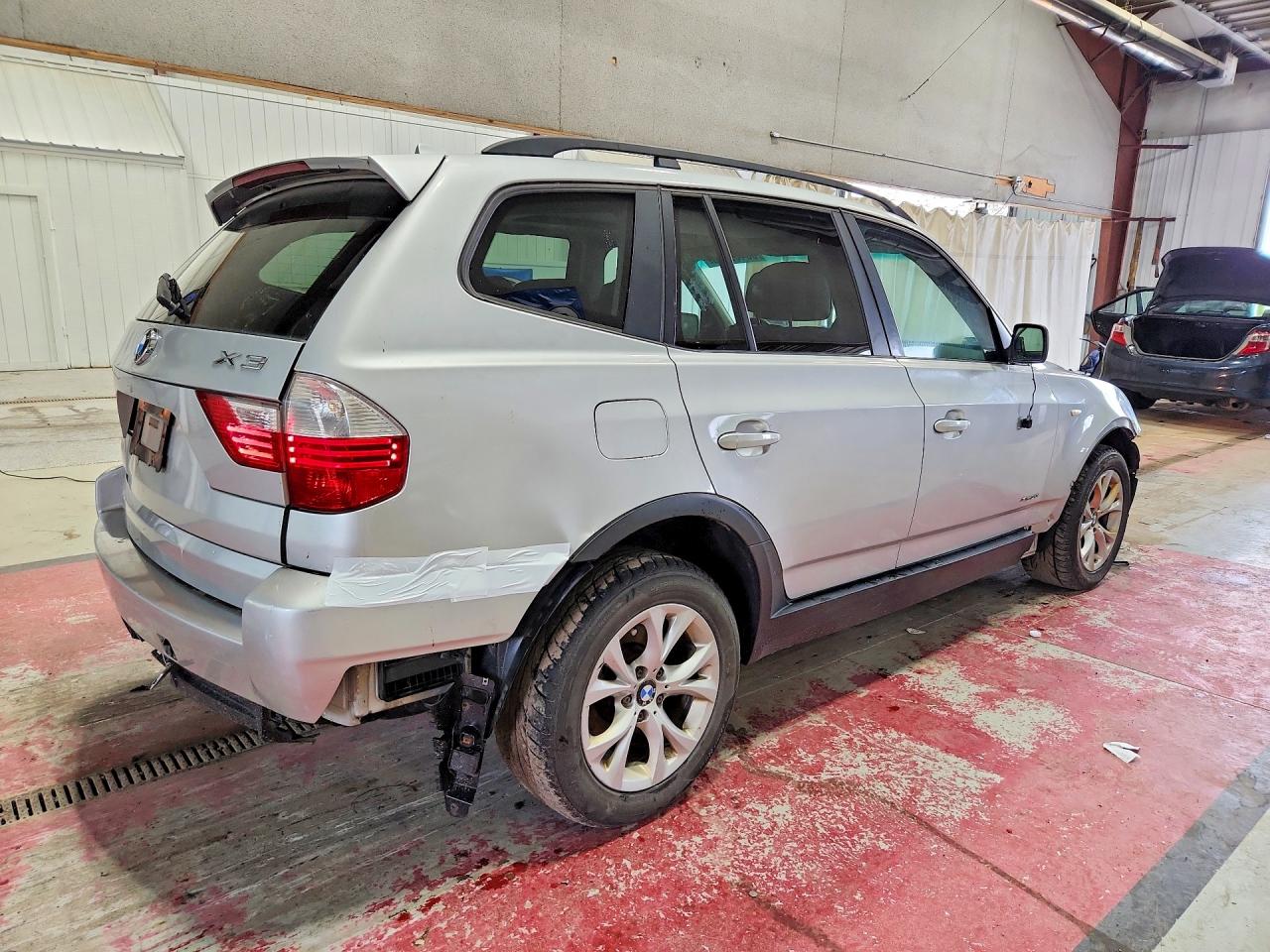 2009 Bmw X3 Xdrive30i Silver vin: WBXPC93449WJ27307