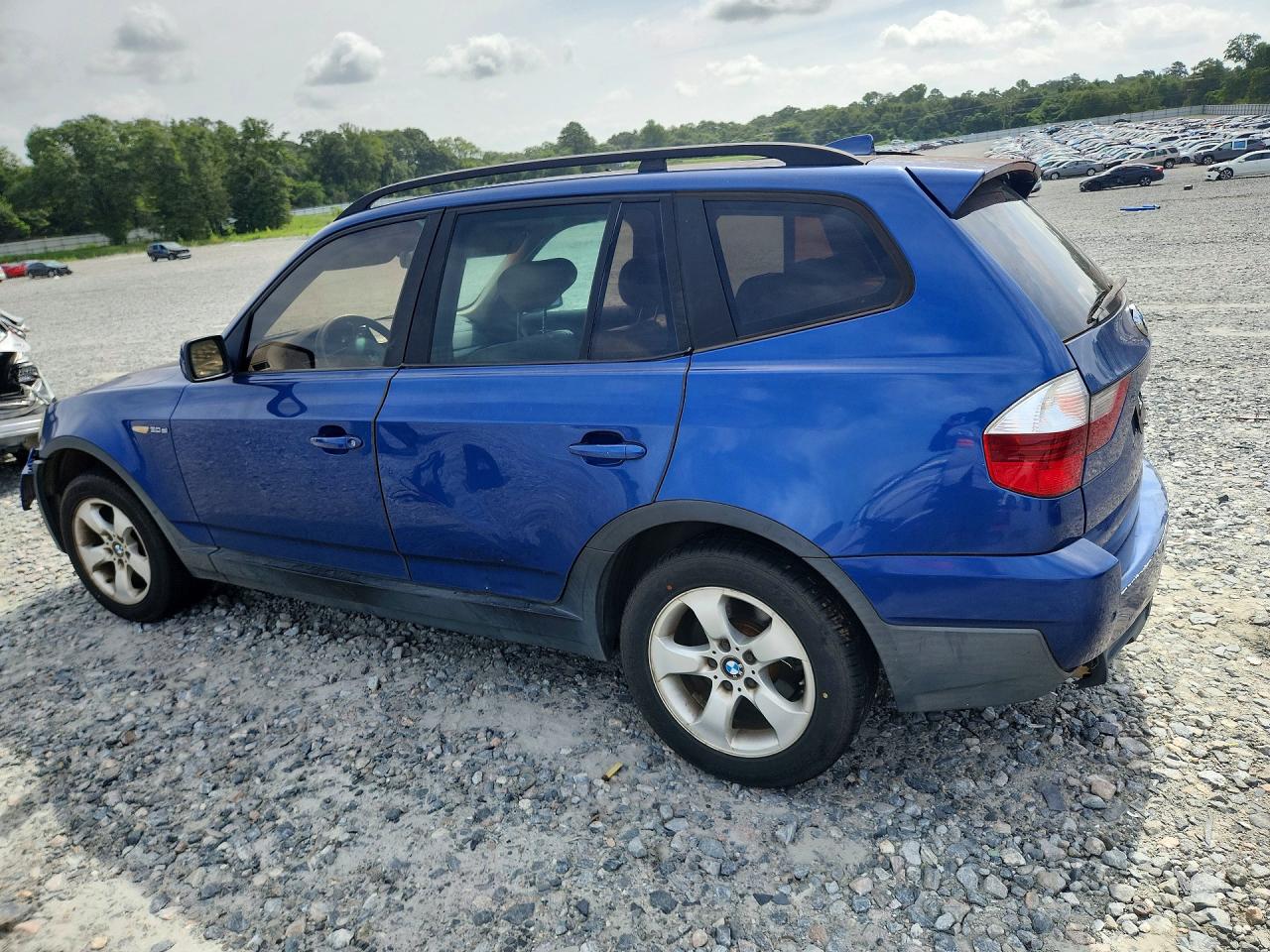 2007 Bmw X3 3.0si Blue vin: WBXPC93457WF00709