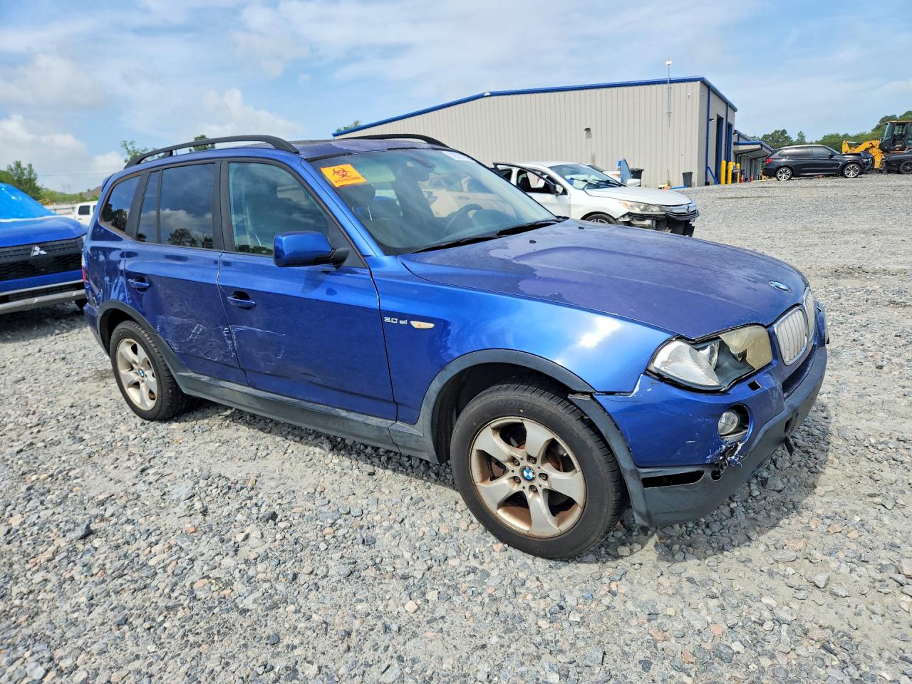 2007 Bmw X3 3.0si Blue vin: WBXPC93457WF00709