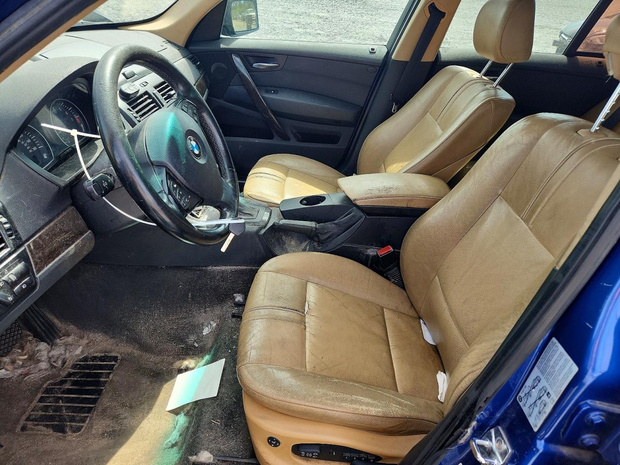 2007 Bmw X3 3.0si Blue vin: WBXPC93457WF00709