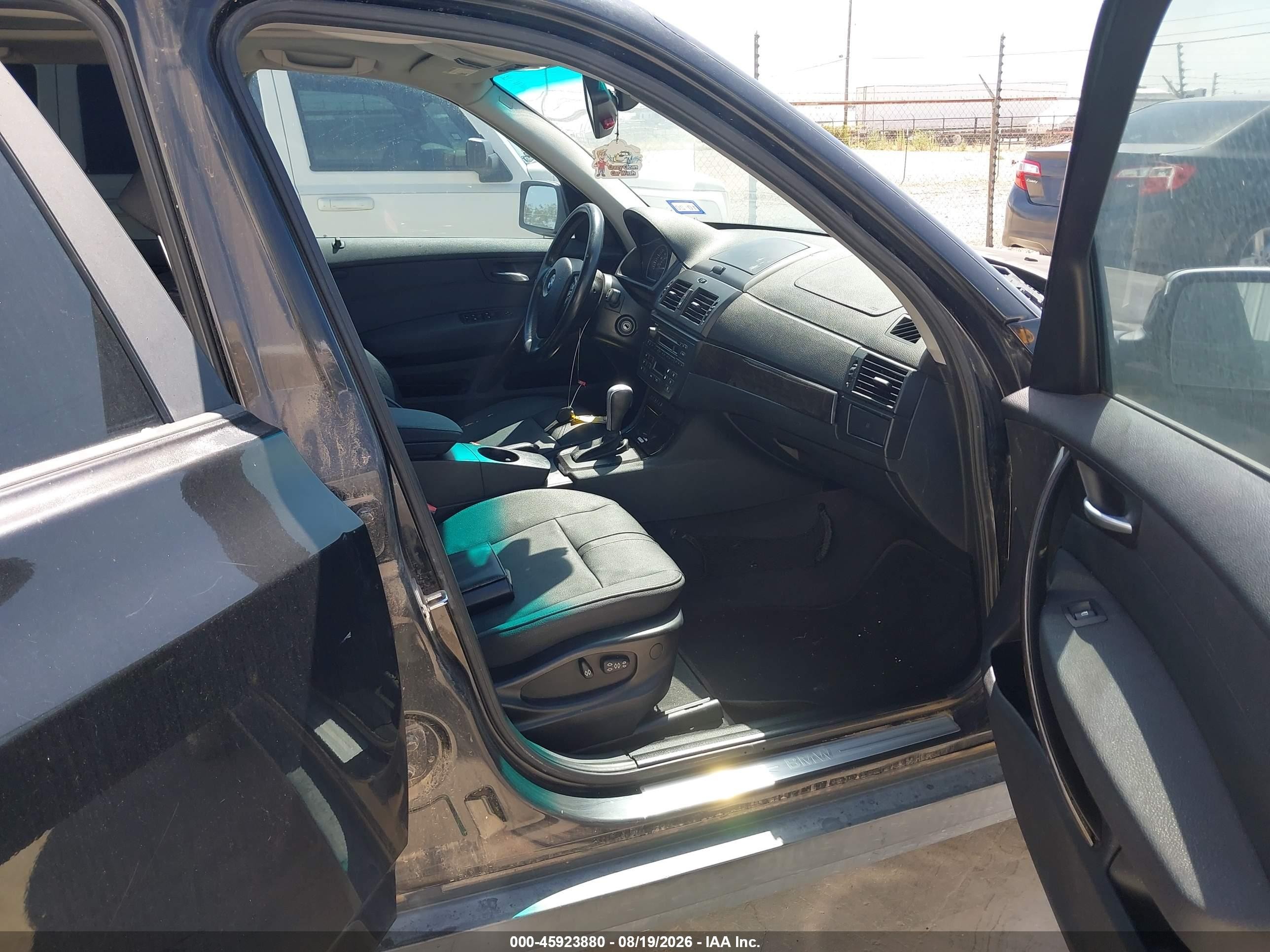 2007 Bmw X3 3.0si Black vin: WBXPC93457WF21785