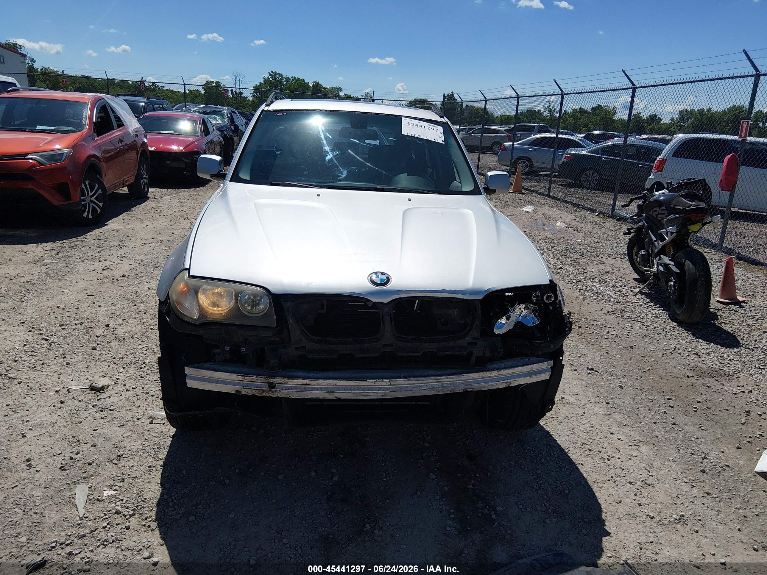 2008 Bmw X3 3.0si Серый vin: WBXPC93458WJ03550