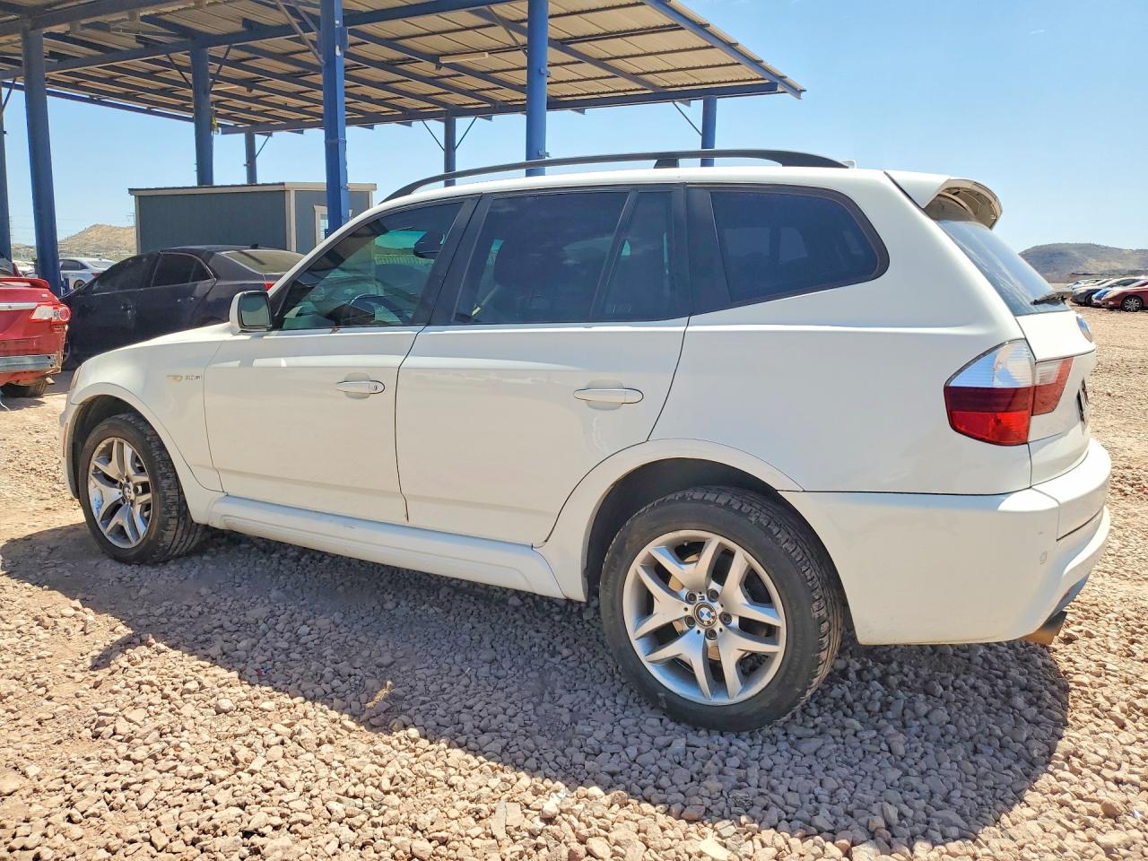 2008 Bmw X3 3.0si White vin: WBXPC93458WJ10224