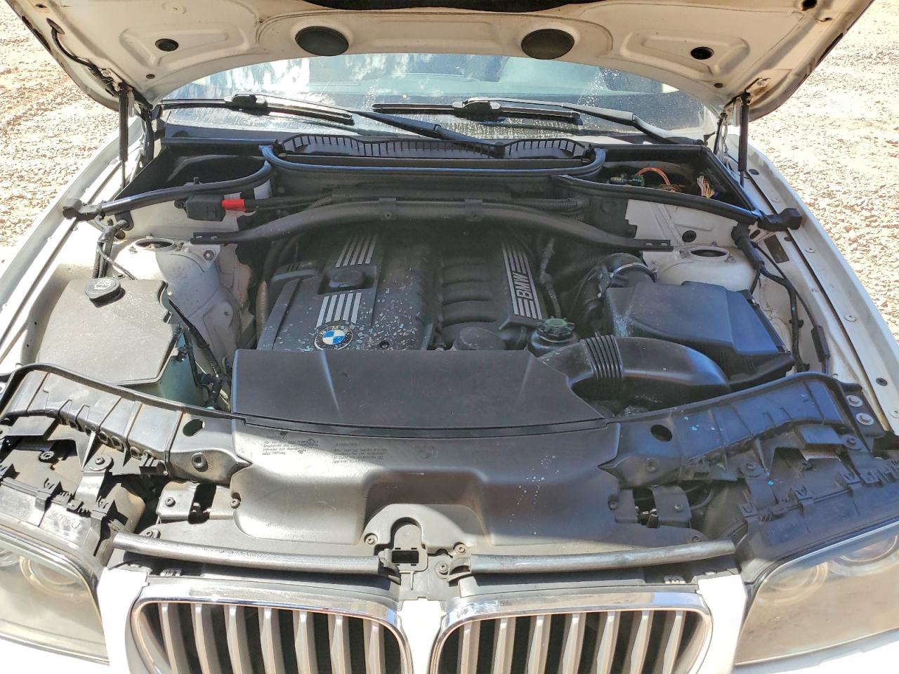 2008 Bmw X3 3.0si White vin: WBXPC93458WJ10224