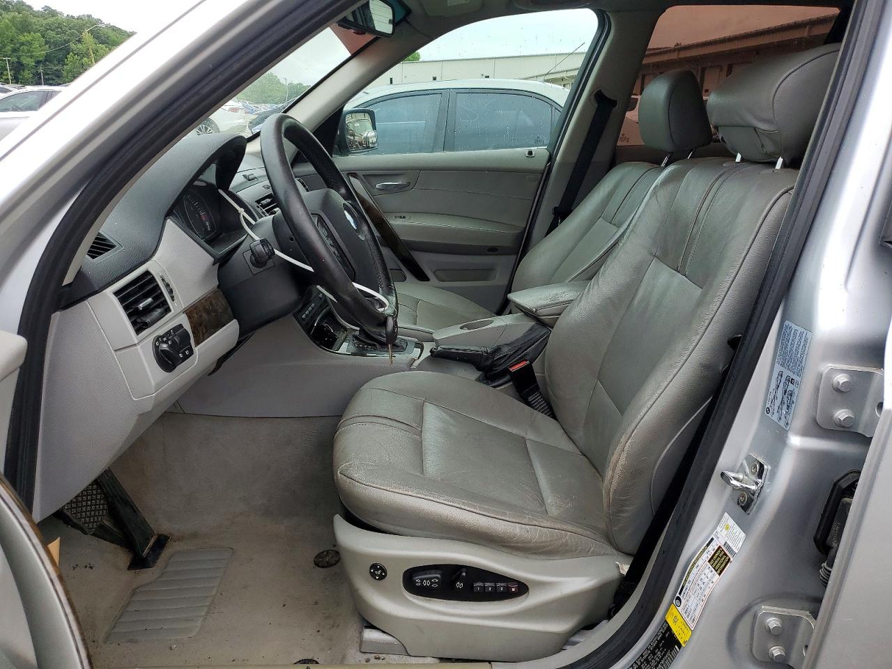 2007 Bmw X3 3.0si Silver vin: WBXPC93467WF04137
