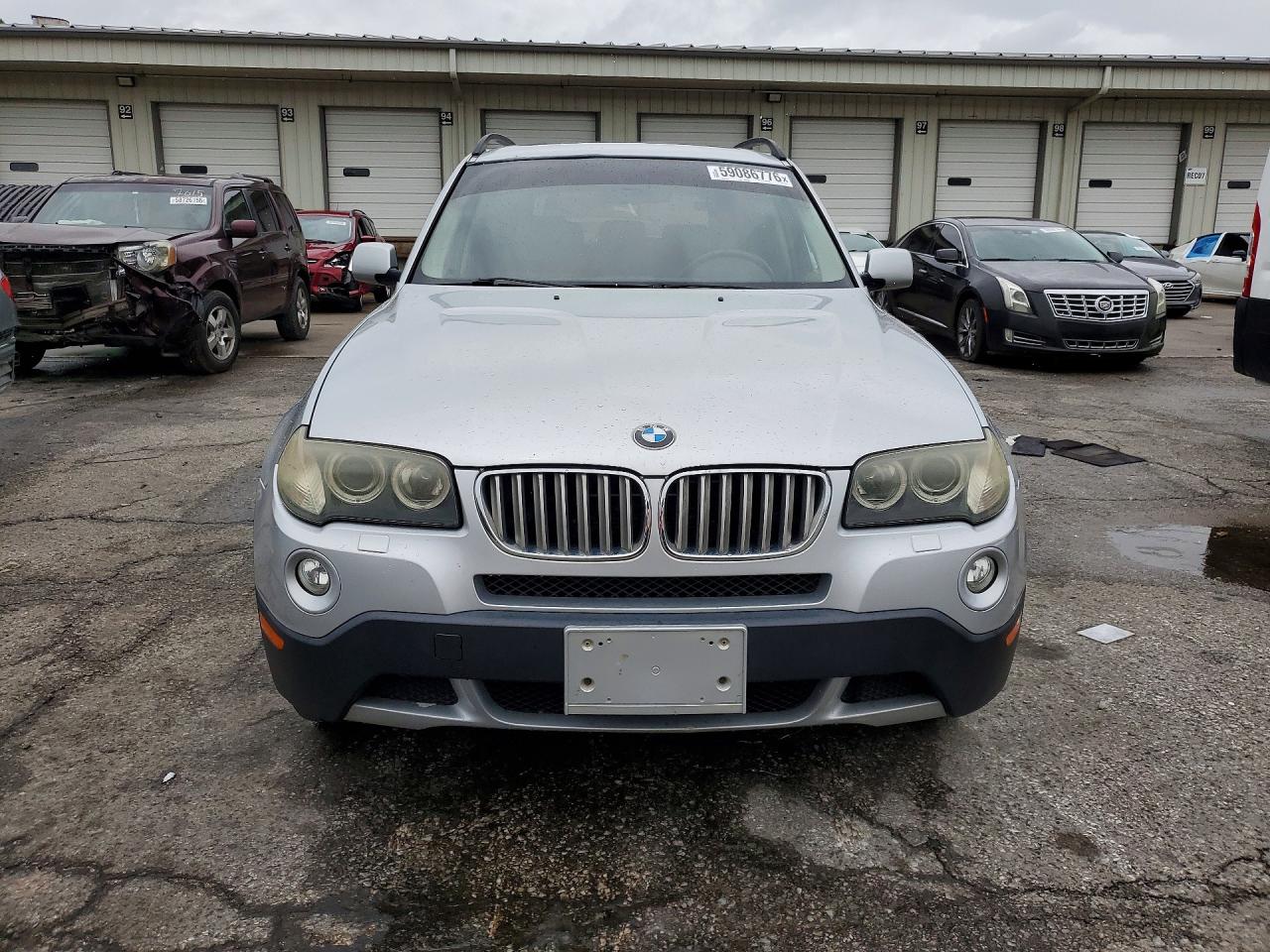2007 Bmw X3 3.0si Silver vin: WBXPC93467WF04137