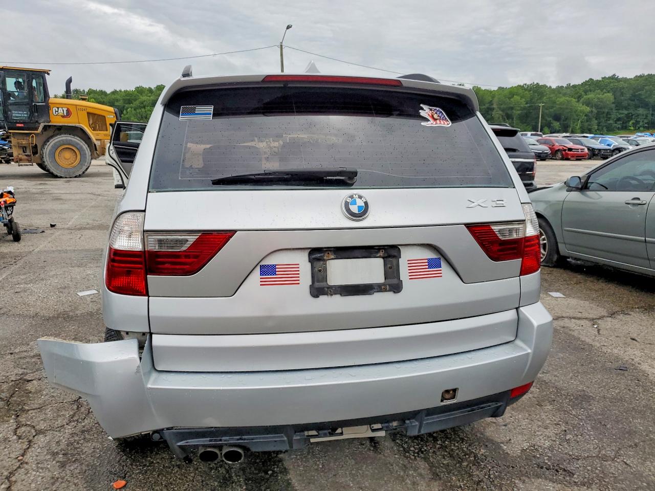 2007 Bmw X3 3.0si Silver vin: WBXPC93467WF04137