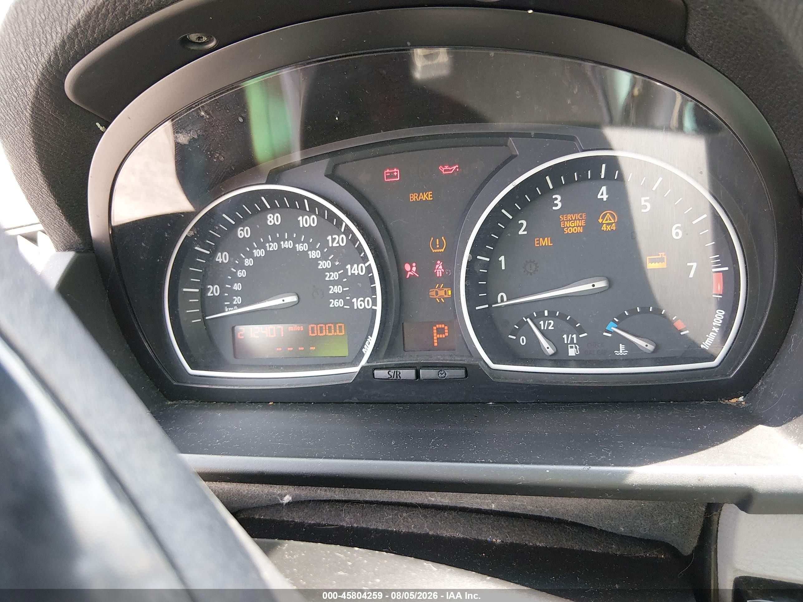2008 Bmw X3 3.0si Серебряный vin: WBXPC93468WJ09440