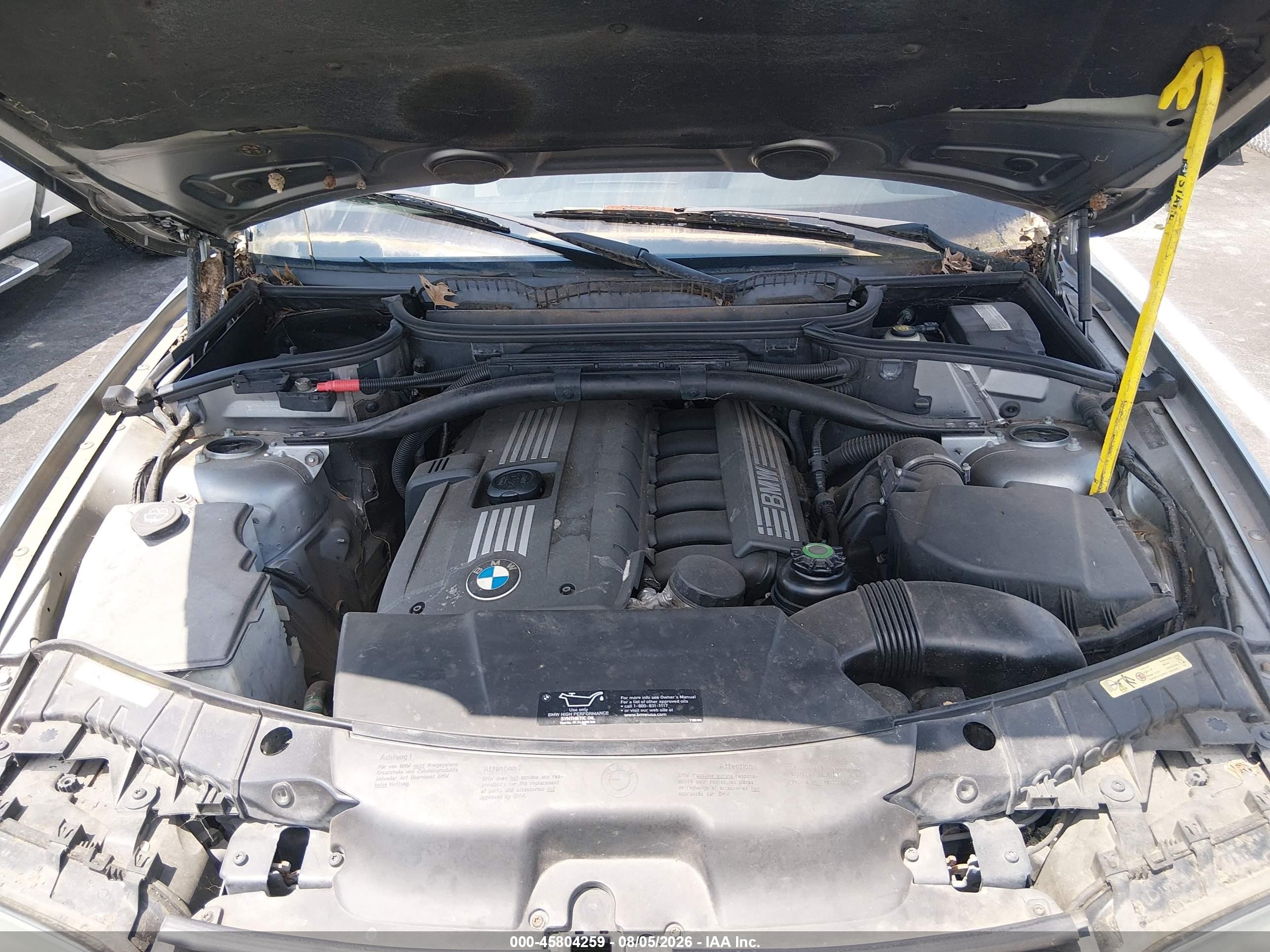 2008 Bmw X3 3.0si Серебряный vin: WBXPC93468WJ09440
