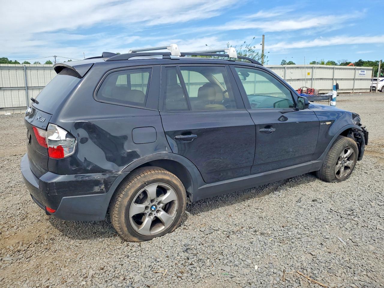 2008 Bmw X3 3.0si Черный vin: WBXPC93468WJ14072