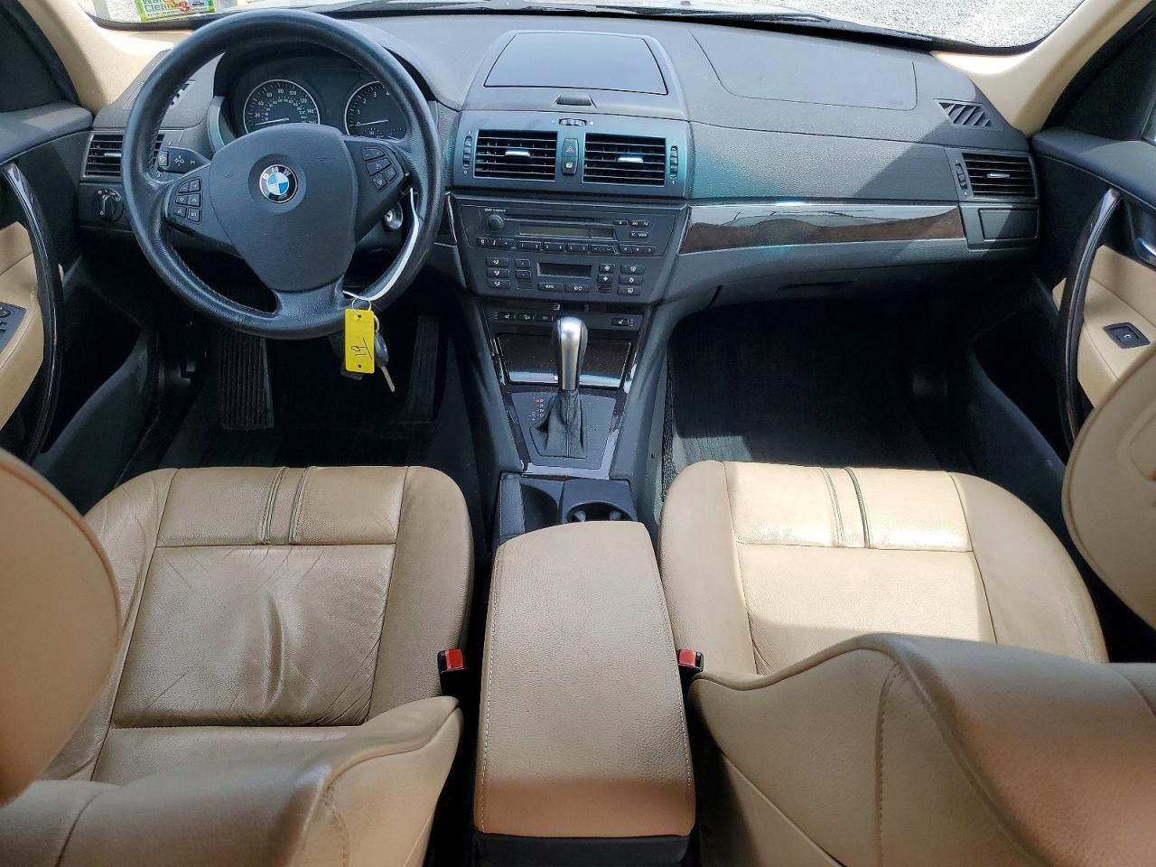 2008 Bmw X3 3.0si Черный vin: WBXPC93468WJ14072