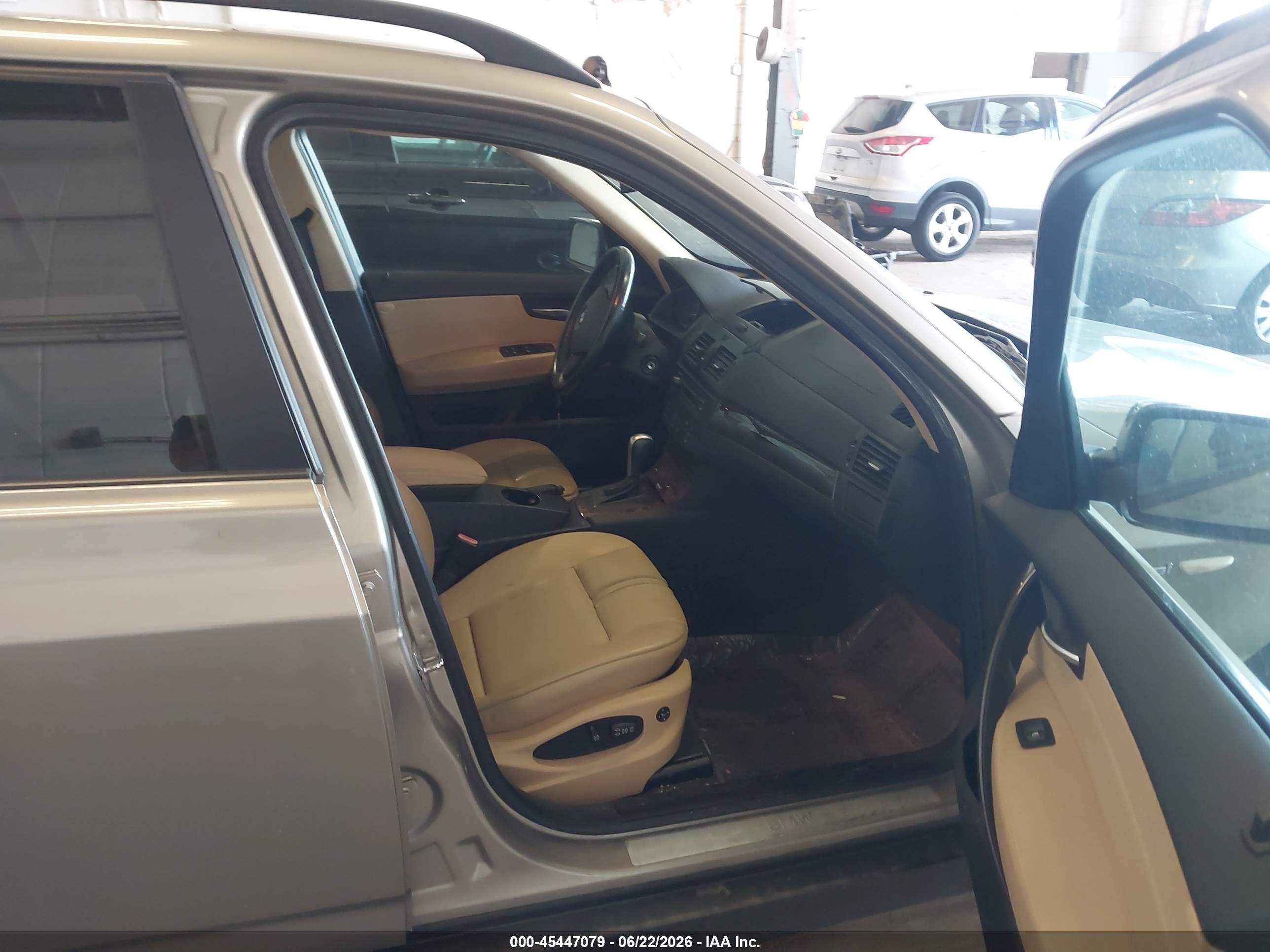 2007 Bmw X3 3.0si Gold vin: WBXPC93477WF08505