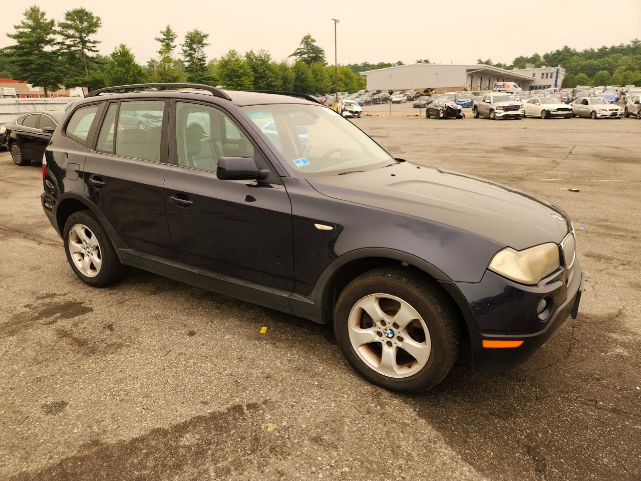 2007 Bmw X3 3.0si Blue vin: WBXPC93477WF17835