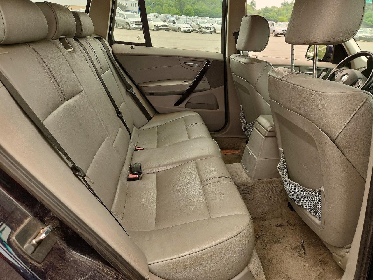 2007 Bmw X3 3.0si Blue vin: WBXPC93477WF17835