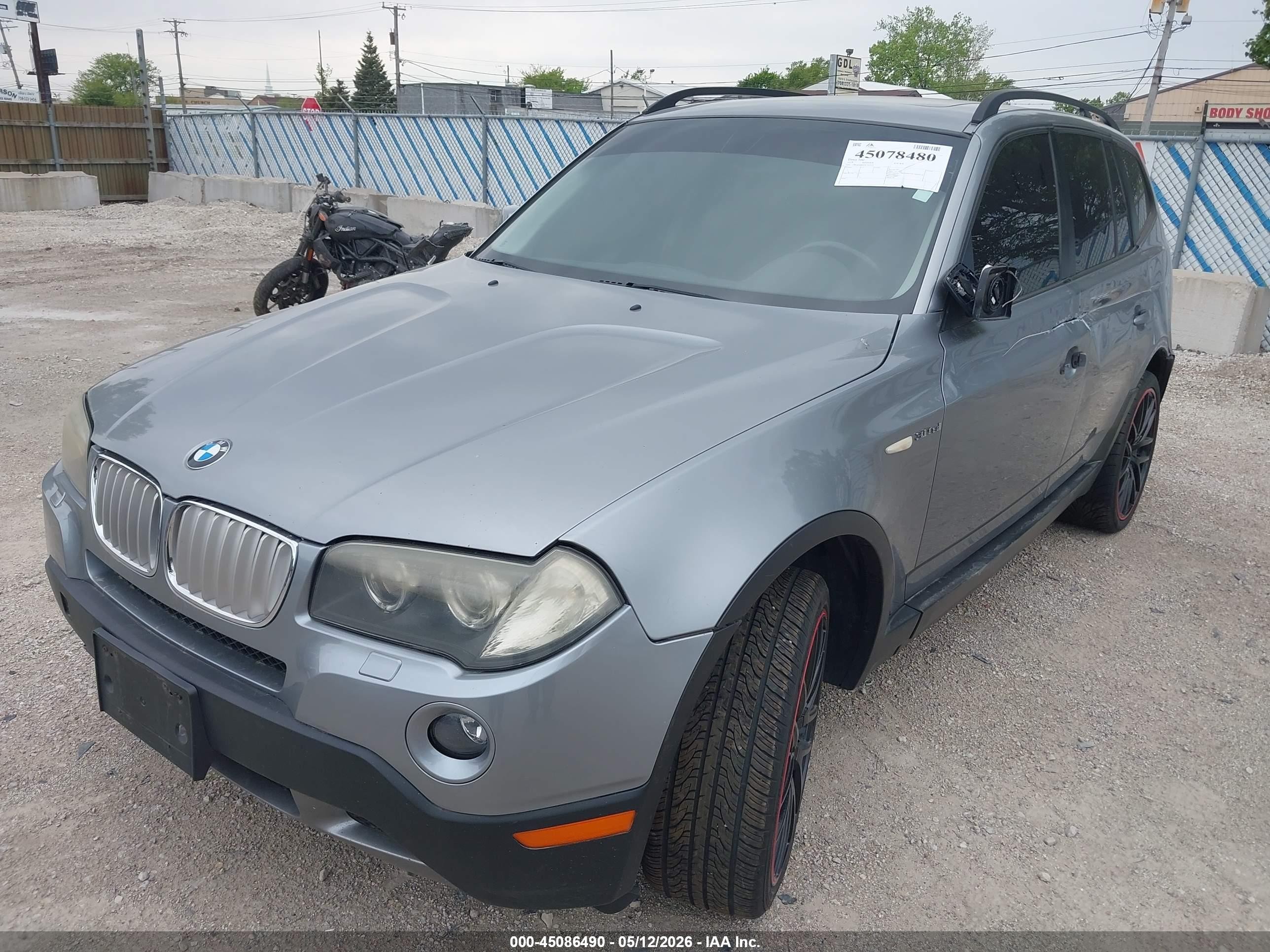 2007 Bmw X3 3.0si Gray vin: WBXPC93477WF28494